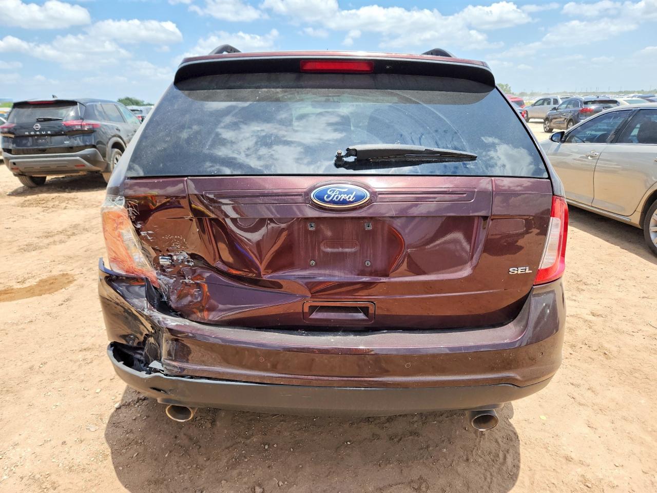 2012 Ford Edge Sel Maroon vin: 2FMDK3JC5CBA30213