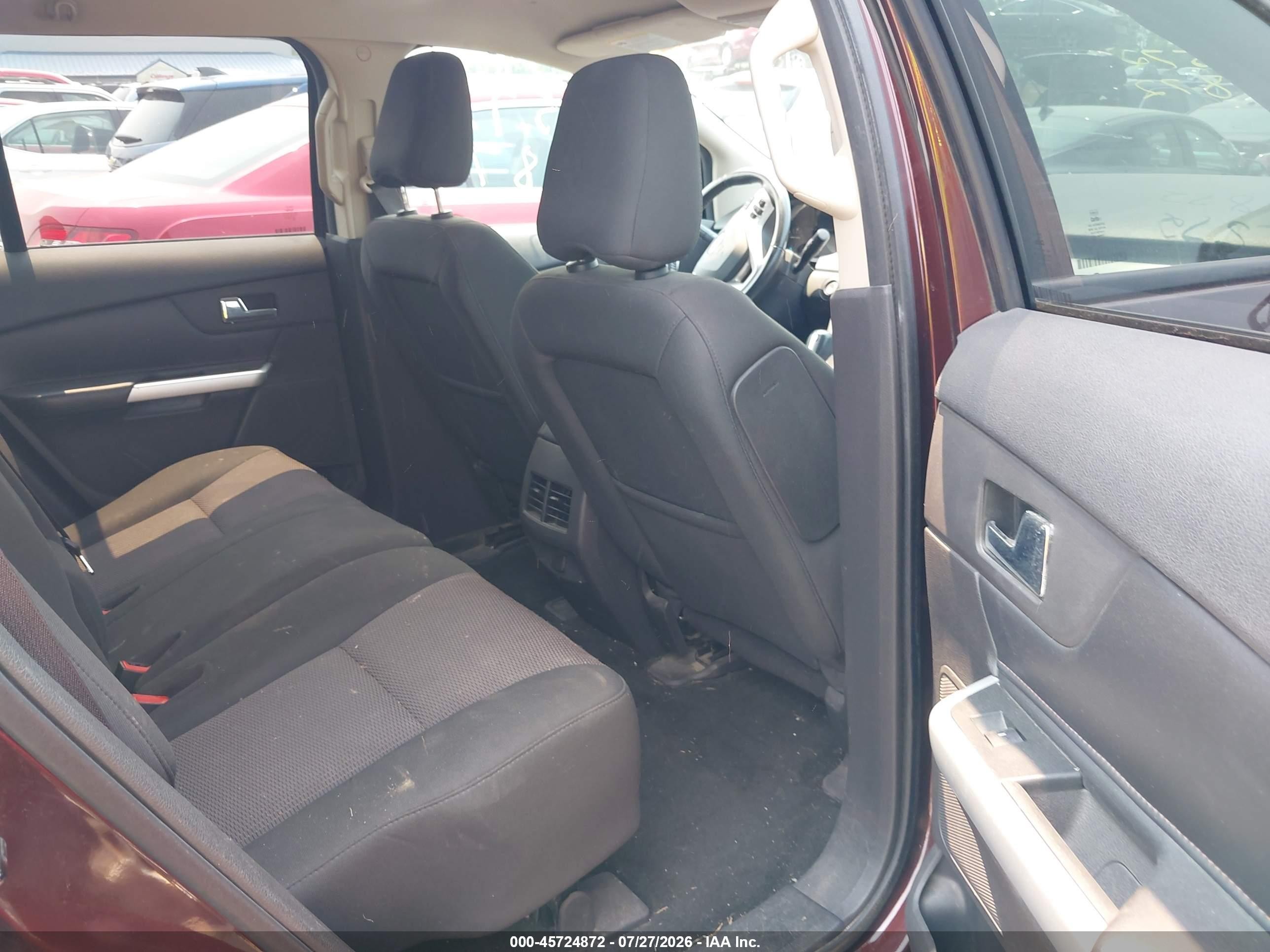 2012 Ford Edge Sel Burgundy vin: 2FMDK3JC5CBA36643