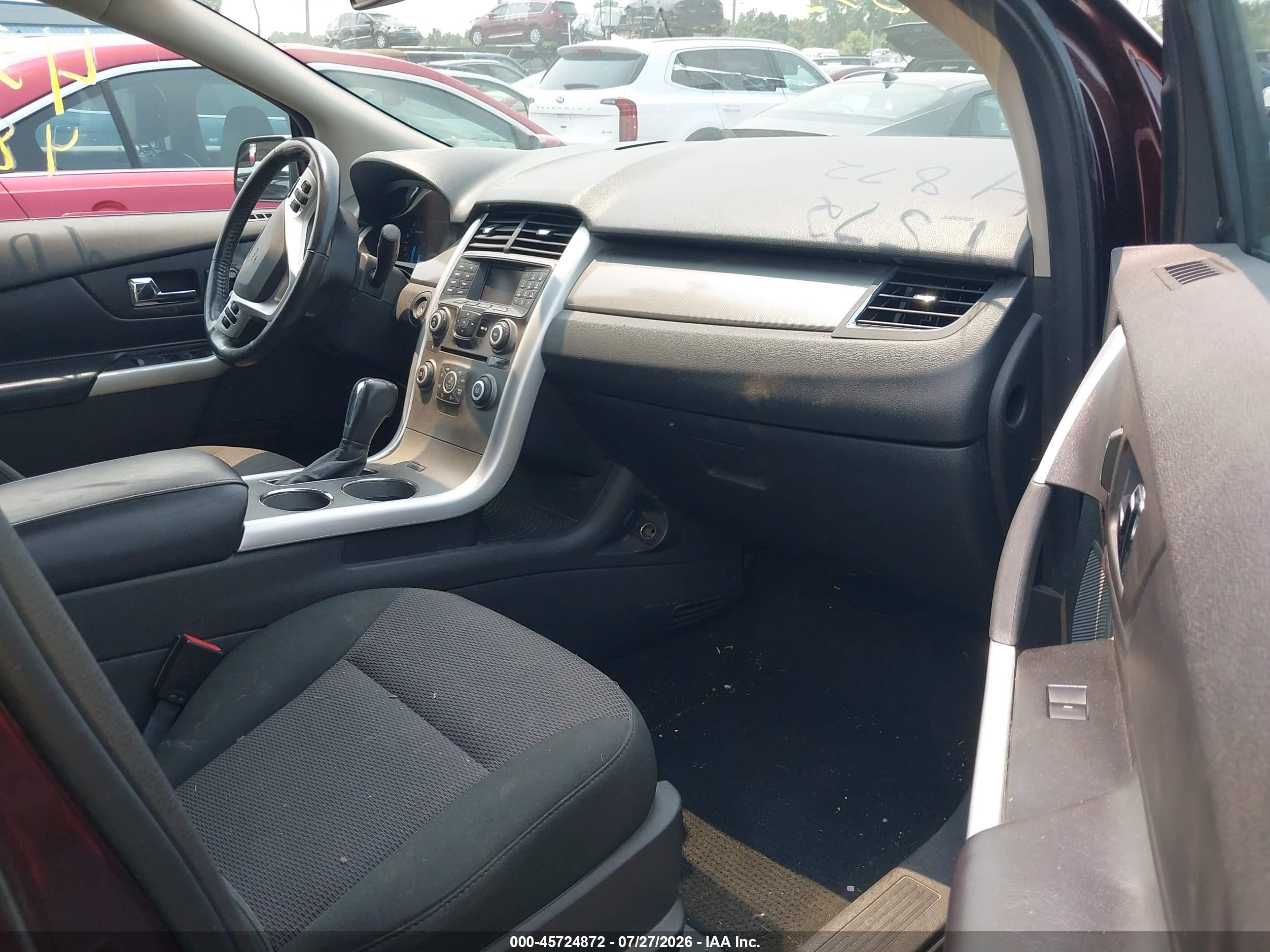 2012 Ford Edge Sel Burgundy vin: 2FMDK3JC5CBA36643