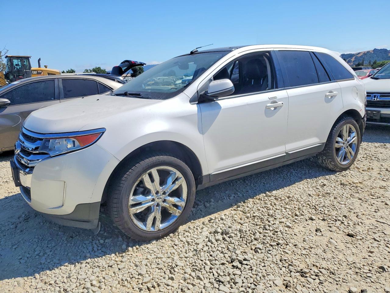 2012 Ford Edge Sel White vin: 2FMDK3JC5CBA70789