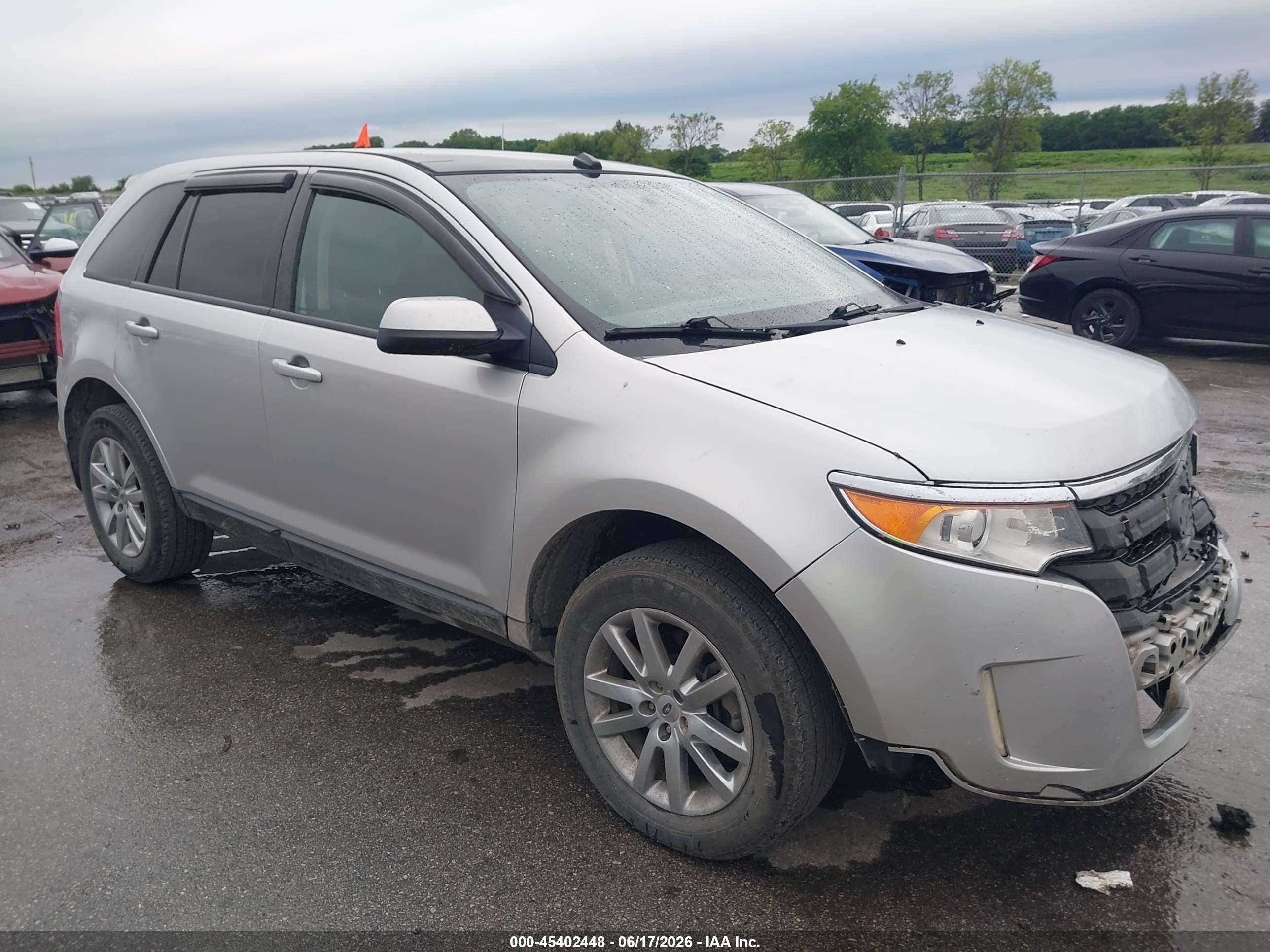 2012 Ford Edge Sel Silver vin: 2FMDK3JC5CBA87169