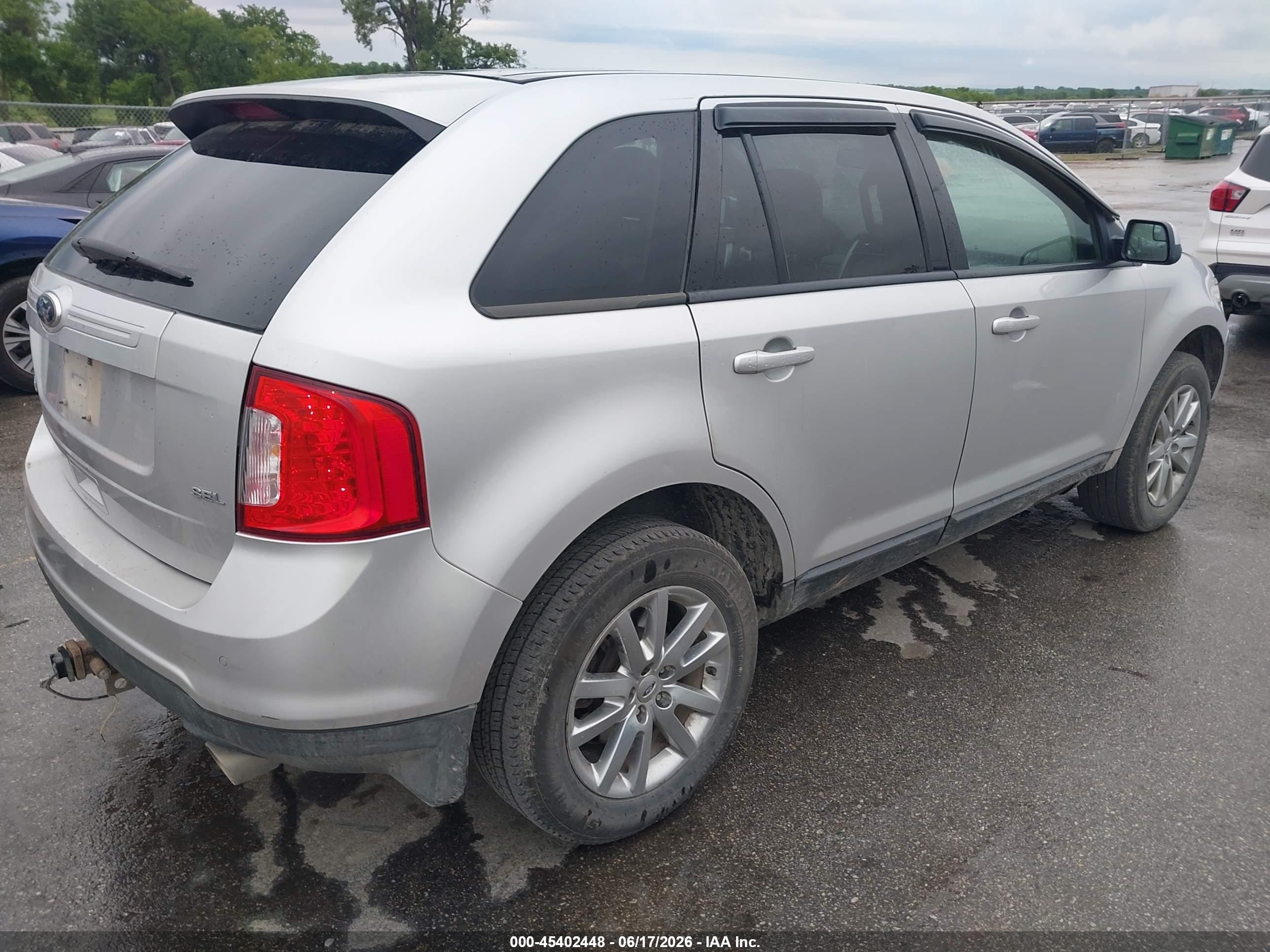 2012 Ford Edge Sel Silver vin: 2FMDK3JC5CBA87169
