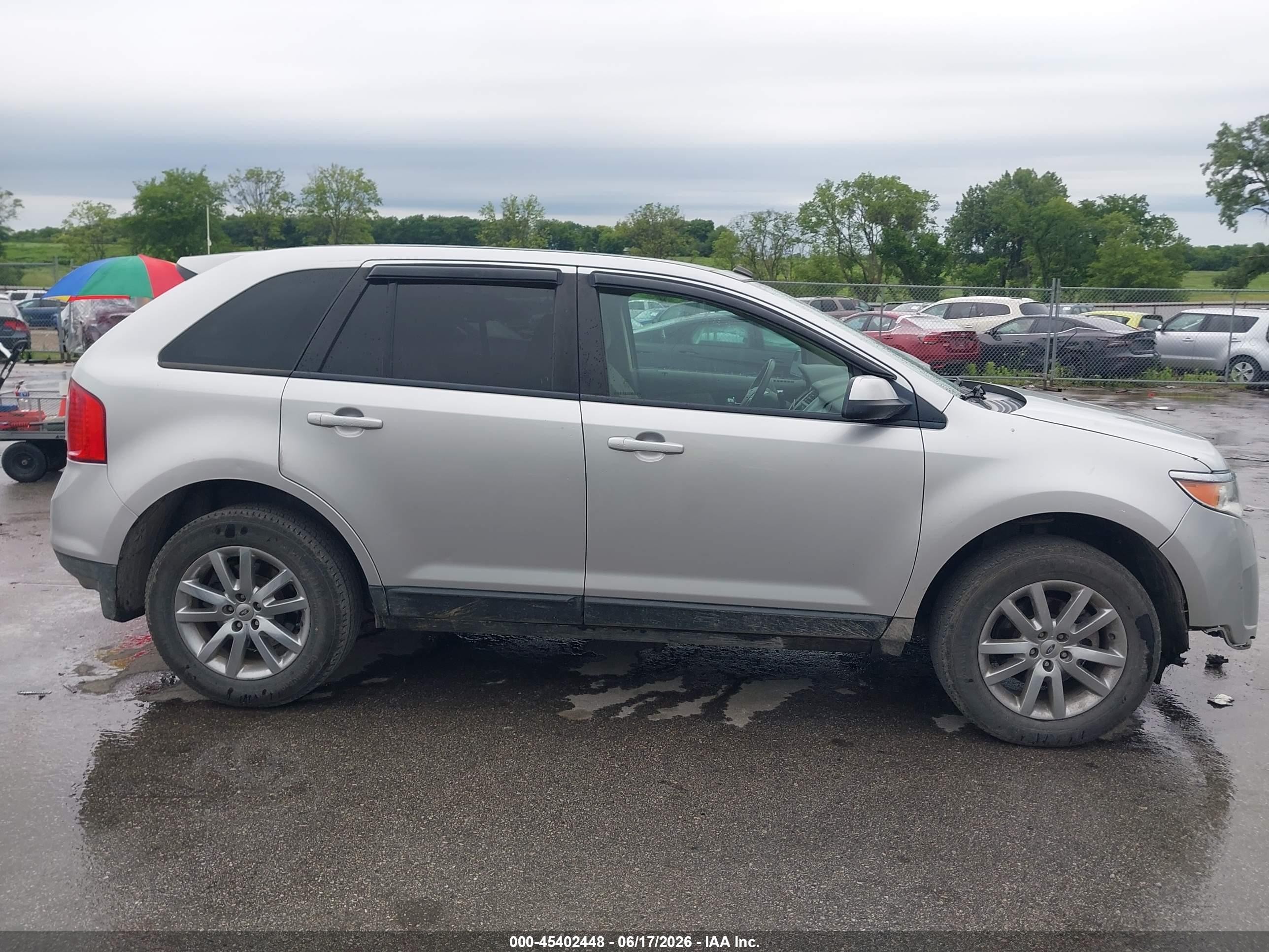 2012 Ford Edge Sel Silver vin: 2FMDK3JC5CBA87169