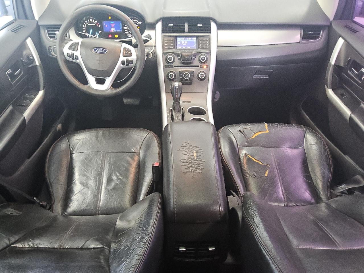 2013 Ford Edge Sel White vin: 2FMDK3JC5DBA28284 Damage: Left Front Seat Back, Torn, > 12 Inches