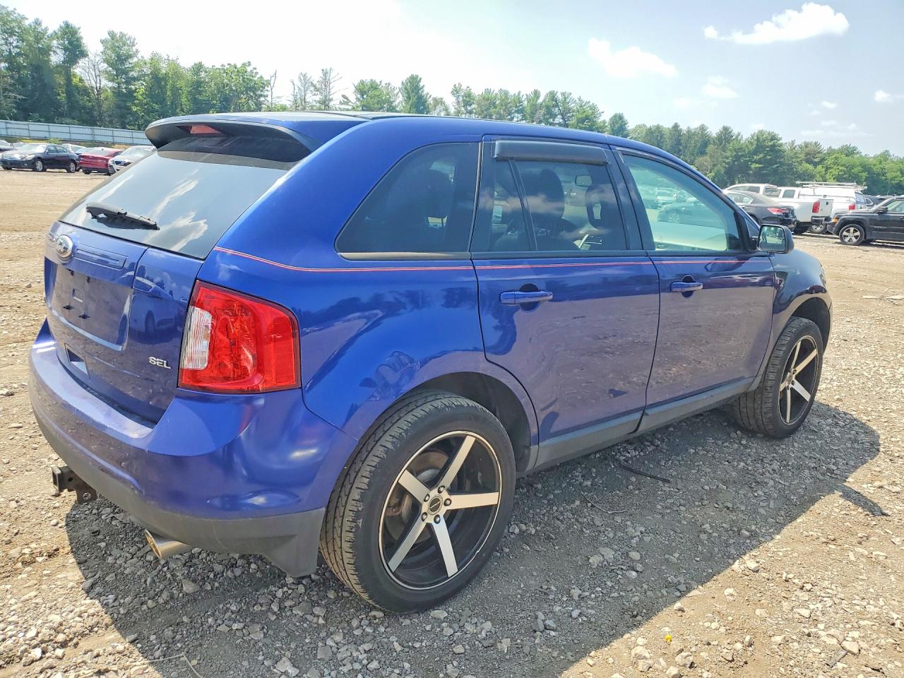 2013 Ford Edge Sel Blue vin: 2FMDK3JC5DBA30438
