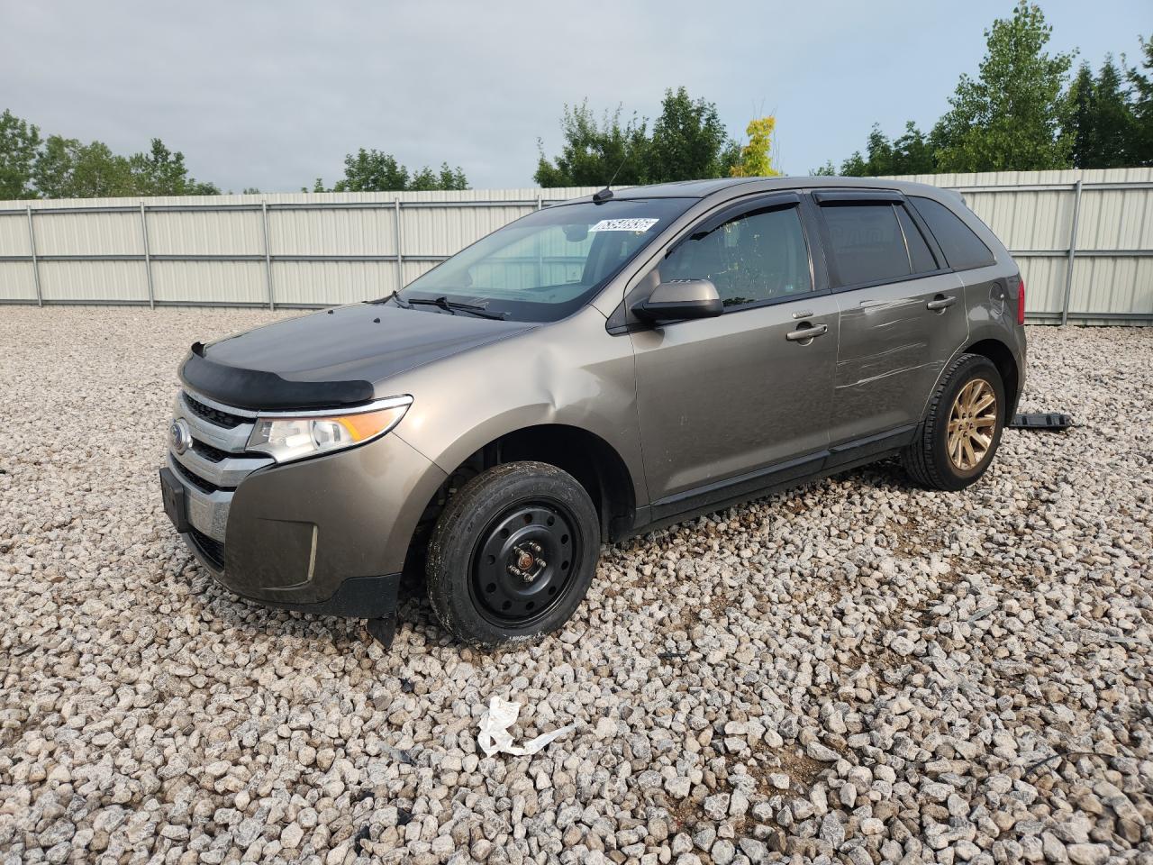 2013 Ford Edge Sel Gray vin: 2FMDK3JC5DBB64723 Damage: Left Front Fender, Dent(S) W/ Paint Dmg, > 12 Inches