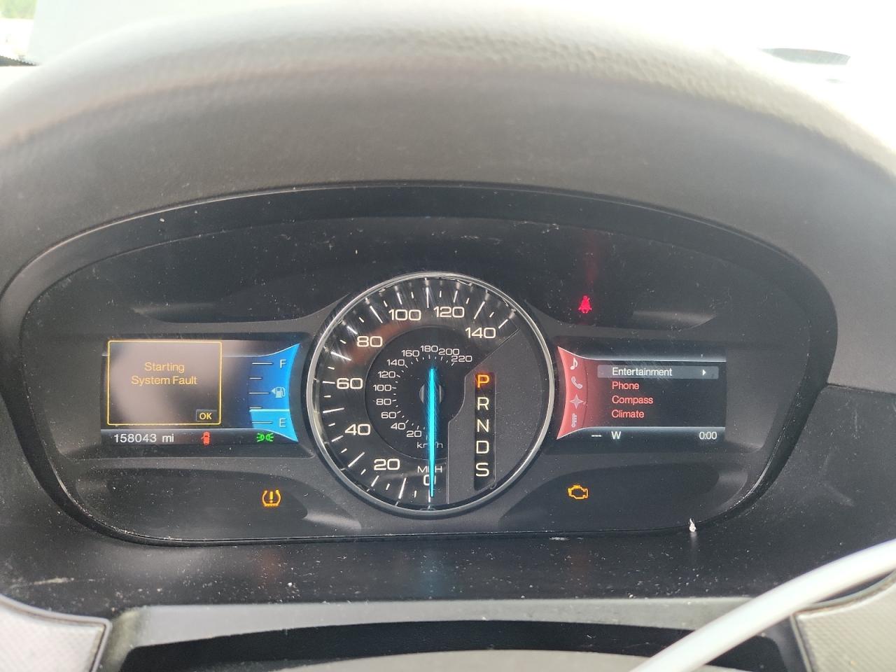 2013 Ford Edge Sel Gray vin: 2FMDK3JC5DBB64723 Damage: Warning Light - Engine, On, Unacceptable