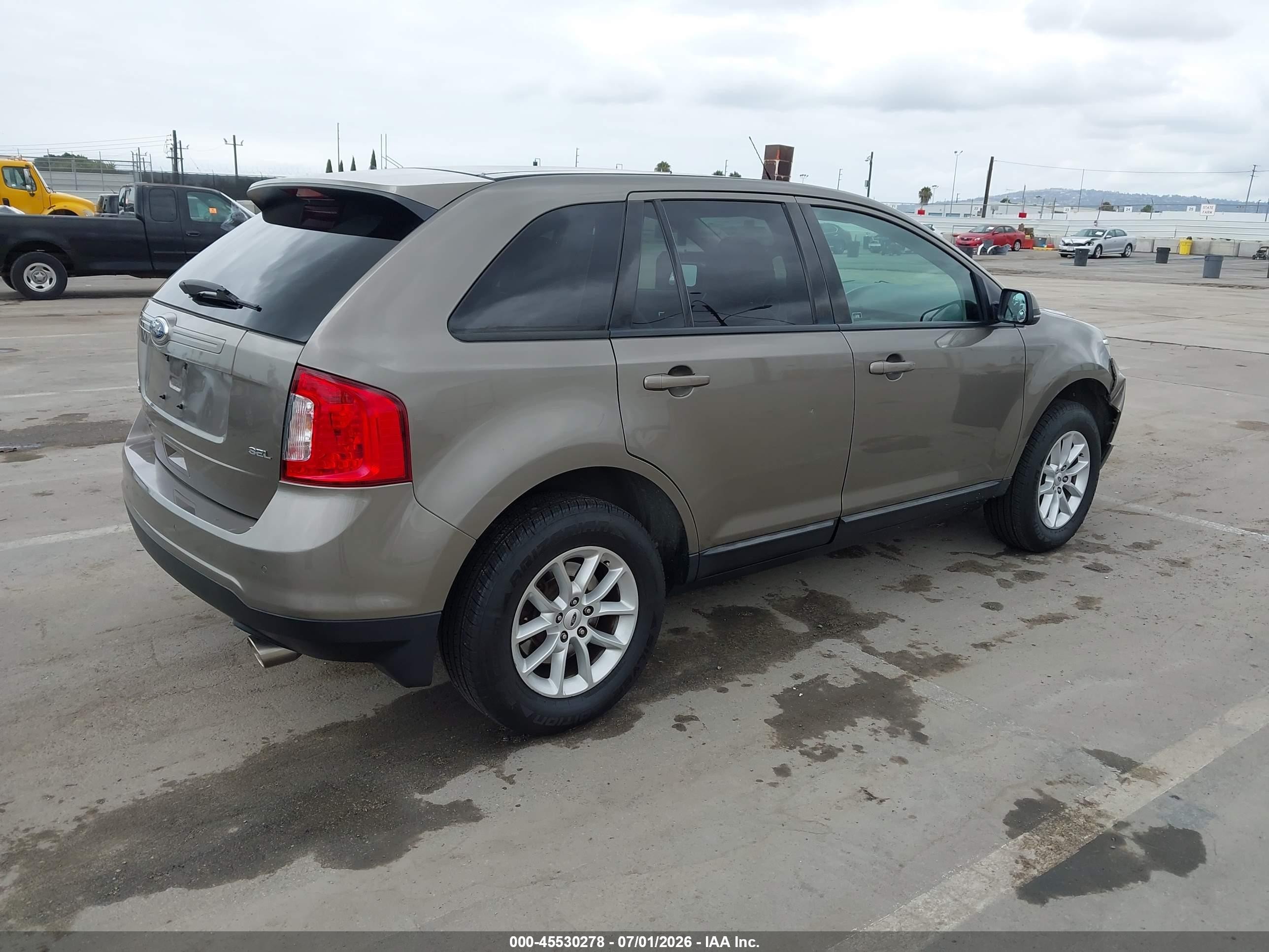 2013 Ford Edge Sel Brown vin: 2FMDK3JC5DBC02855
