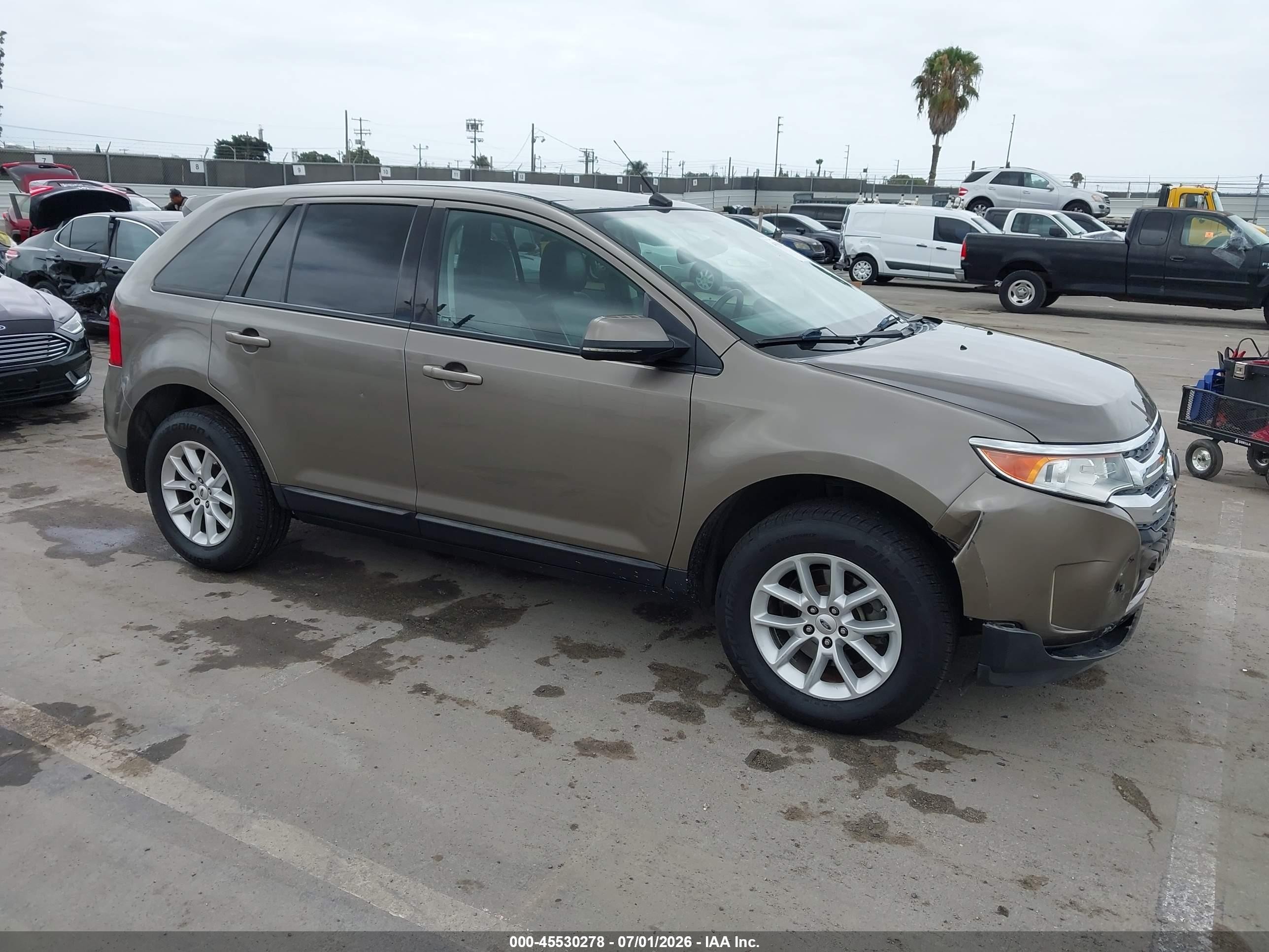 2013 Ford Edge Sel Коричневый vin: 2FMDK3JC5DBC02855