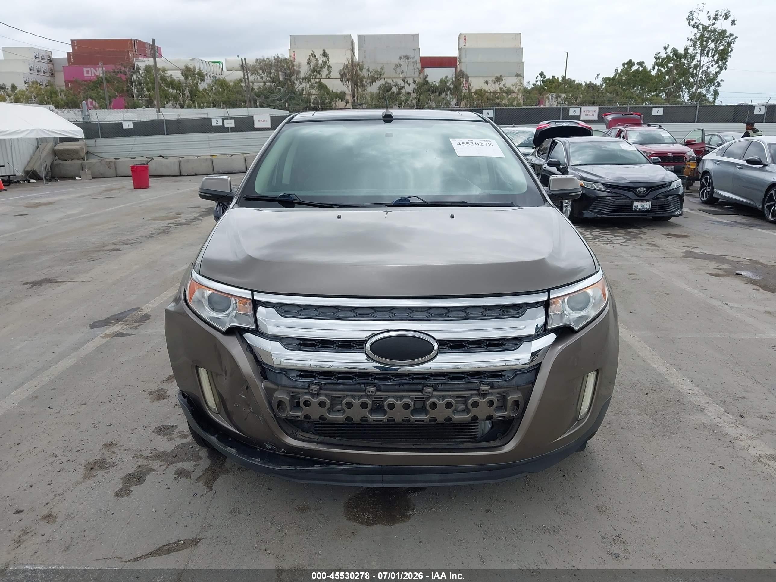 2013 Ford Edge Sel Brown vin: 2FMDK3JC5DBC02855