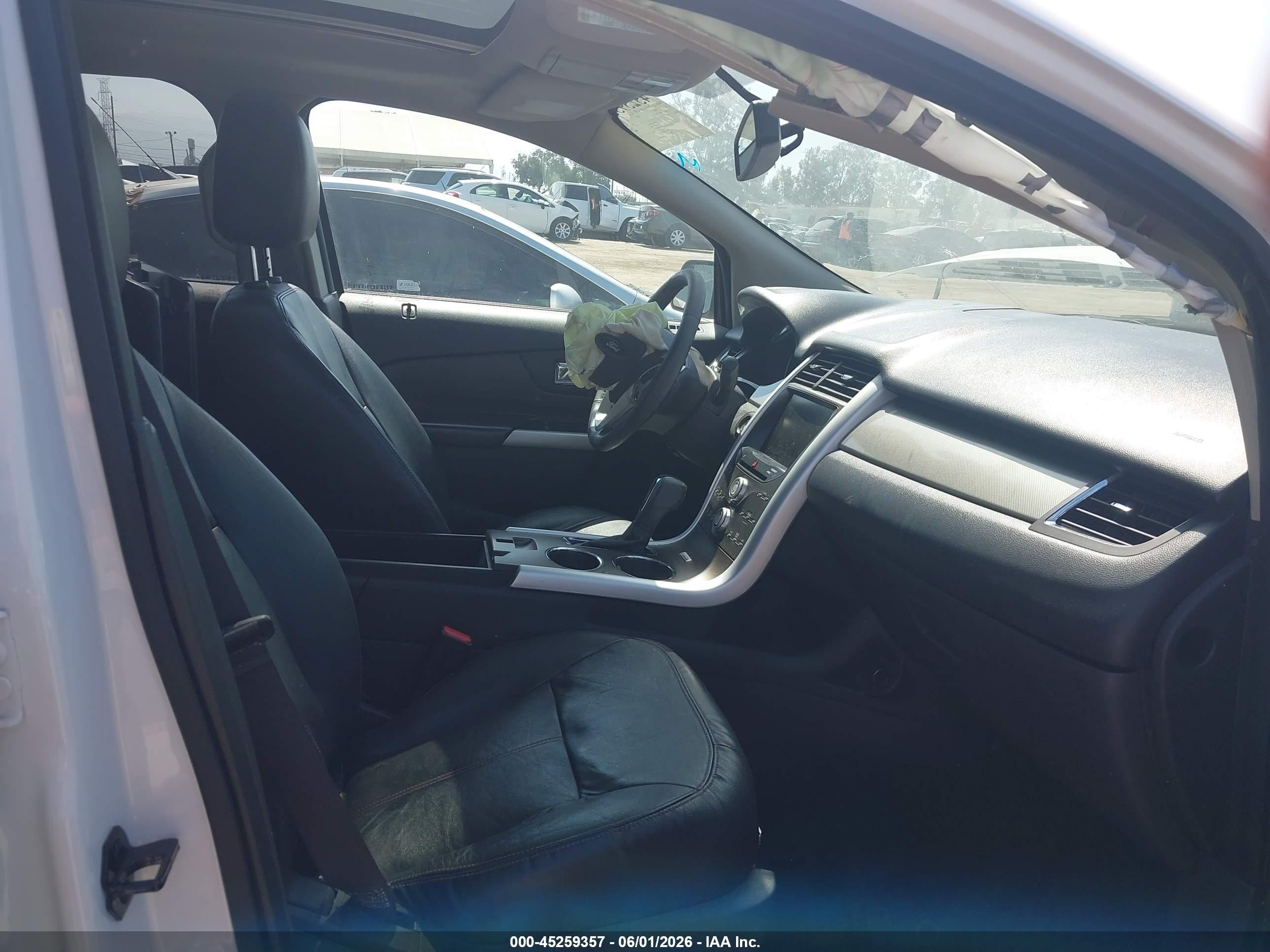 2013 Ford Edge Sel White vin: 2FMDK3JC5DBC17825
