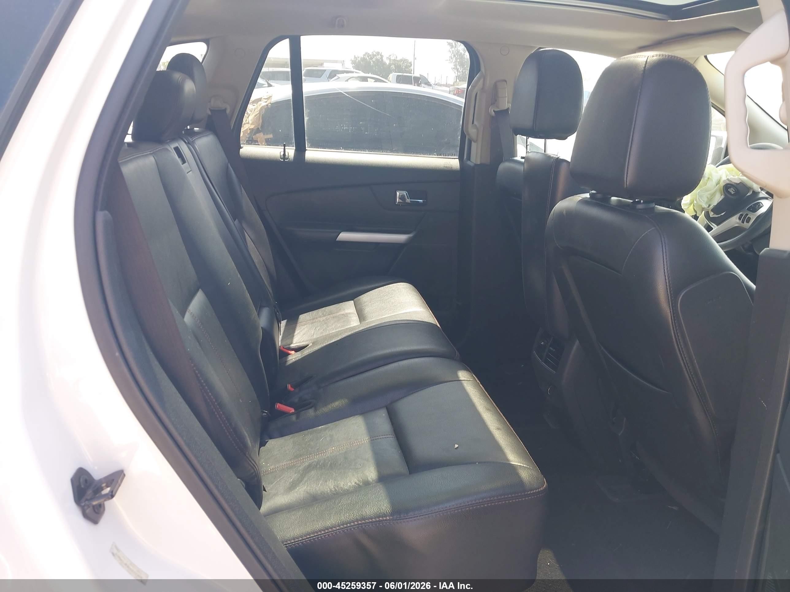 2013 Ford Edge Sel White vin: 2FMDK3JC5DBC17825