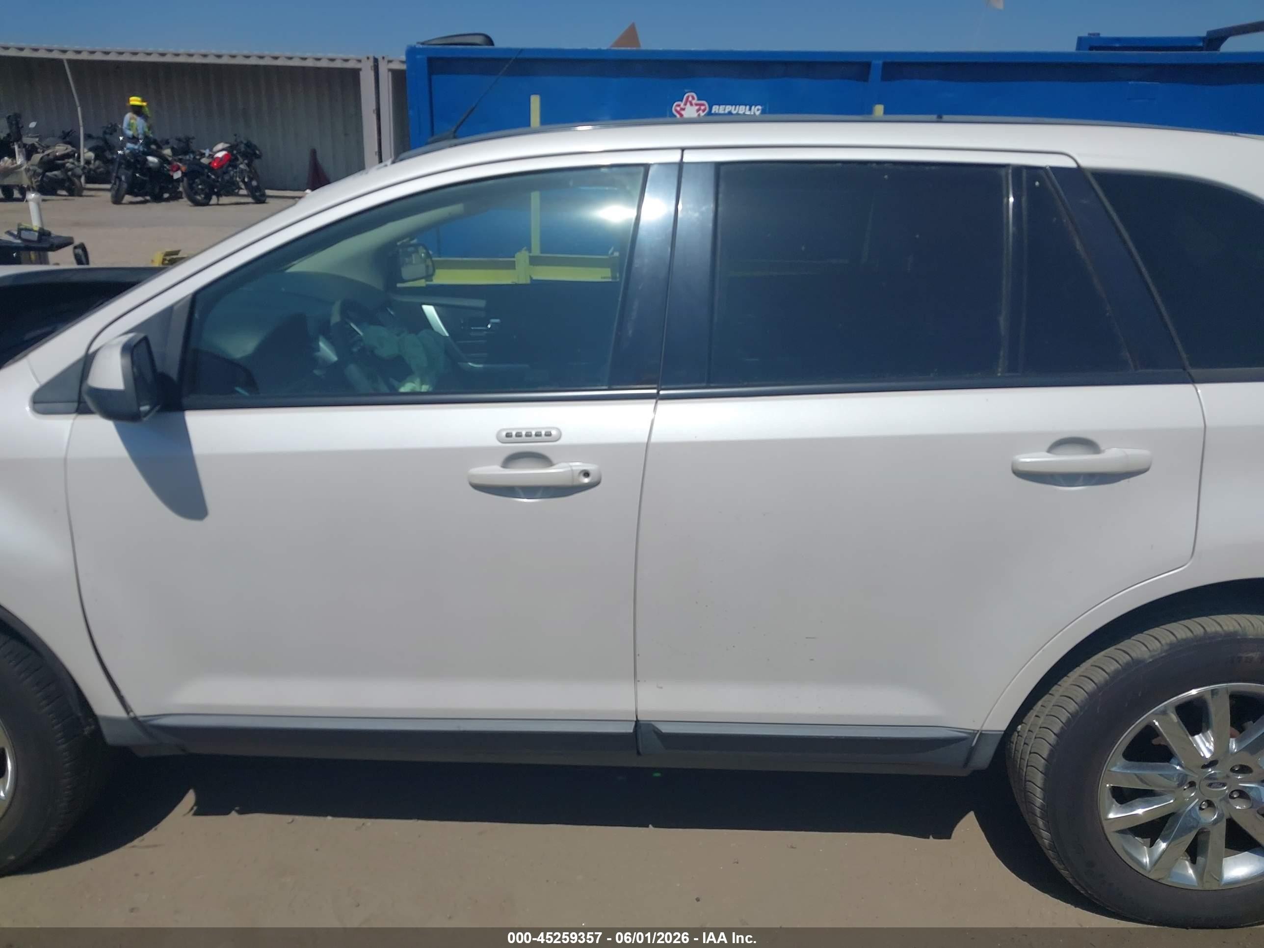 2013 Ford Edge Sel White vin: 2FMDK3JC5DBC17825