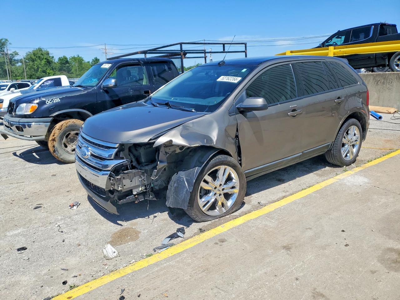 2013 Ford Edge Sel Серый vin: 2FMDK3JC5DBC40876