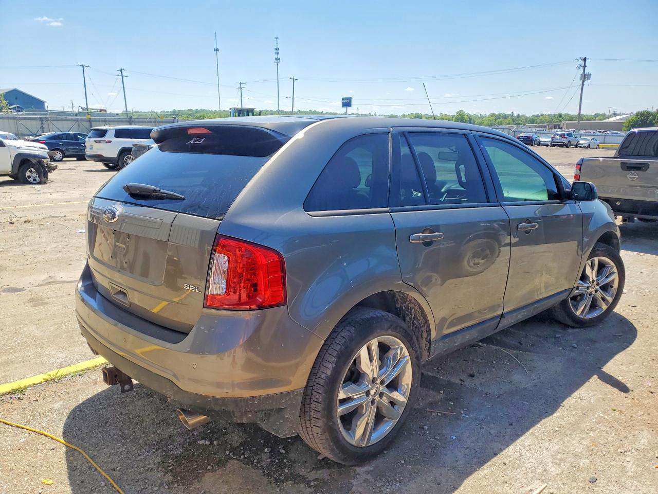 2013 Ford Edge Sel Серый vin: 2FMDK3JC5DBC40876