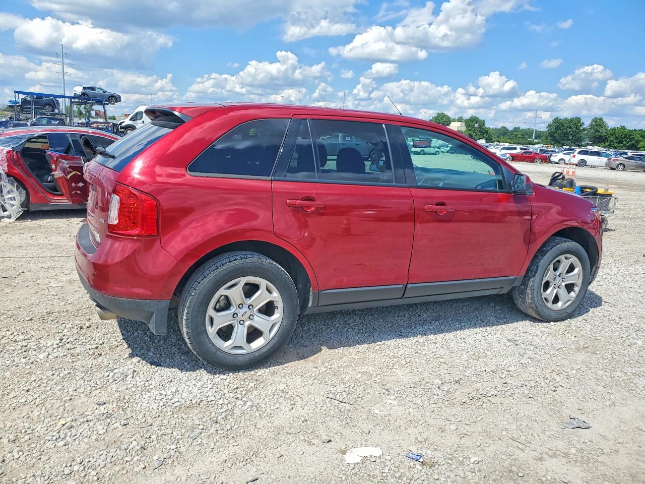 2013 Ford Edge Sel Red vin: 2FMDK3JC5DBC47407