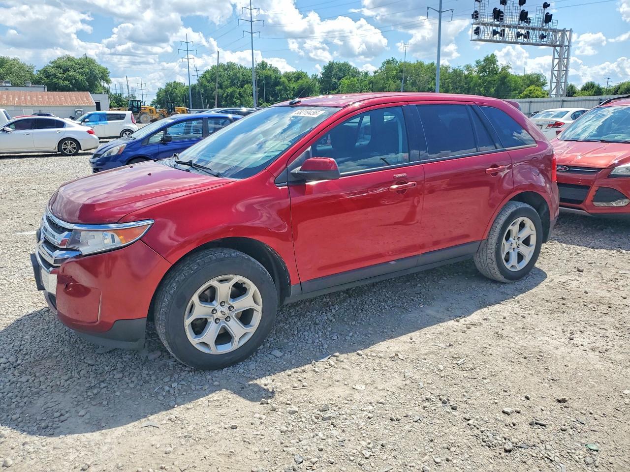 2013 Ford Edge Sel Red vin: 2FMDK3JC5DBC47407
