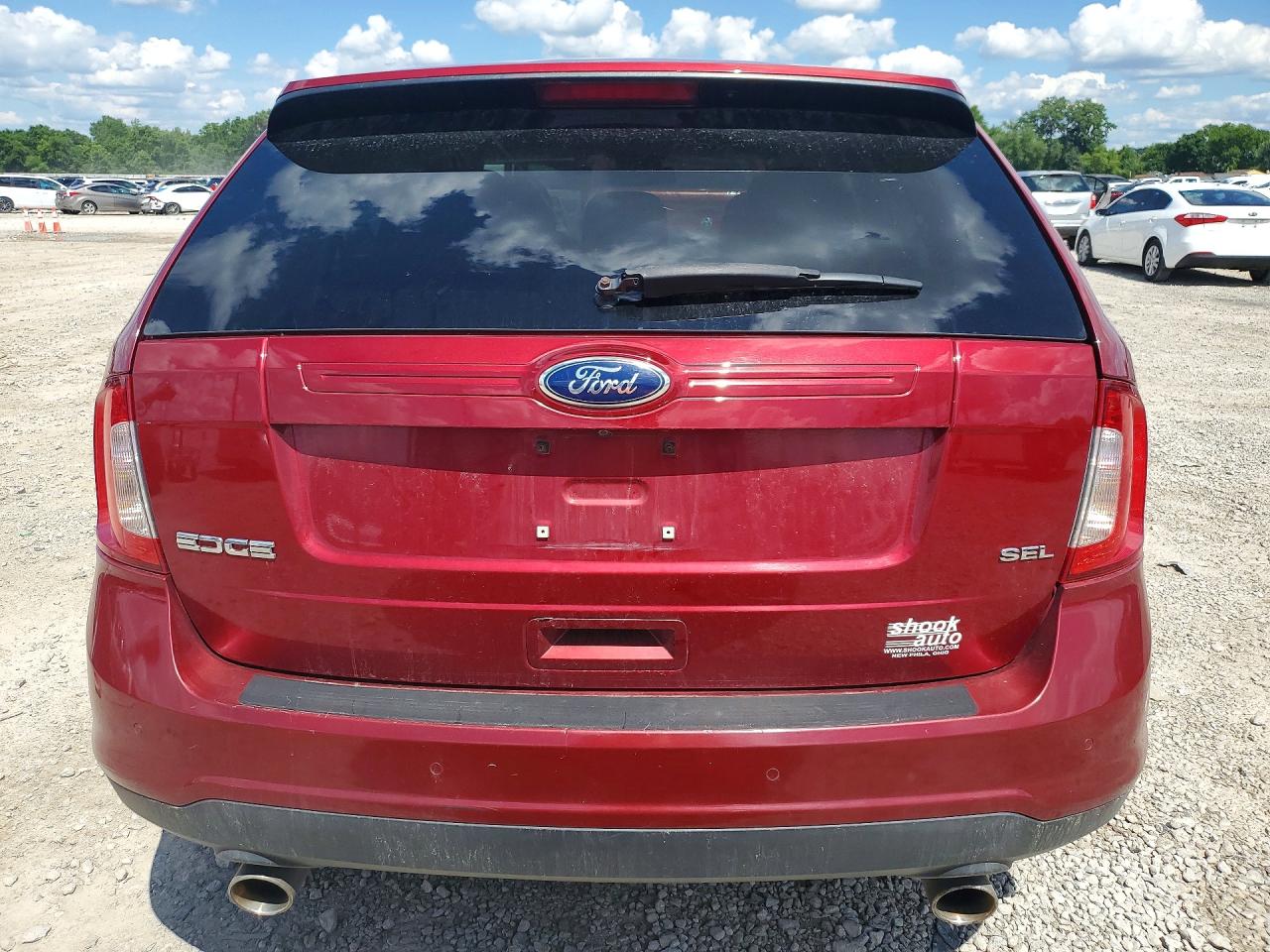 2013 Ford Edge Sel Red vin: 2FMDK3JC5DBC47407