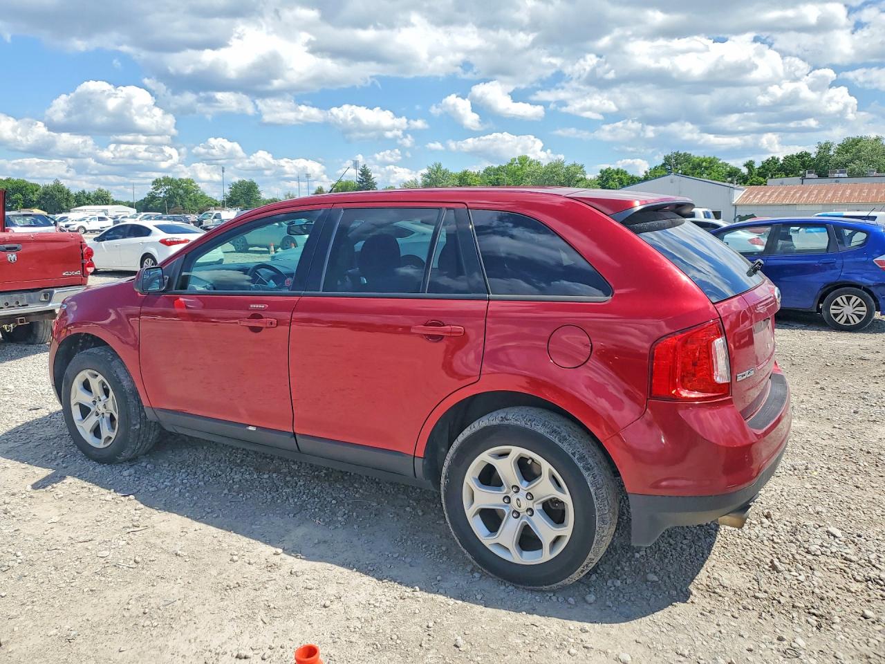 2013 Ford Edge Sel Red vin: 2FMDK3JC5DBC47407