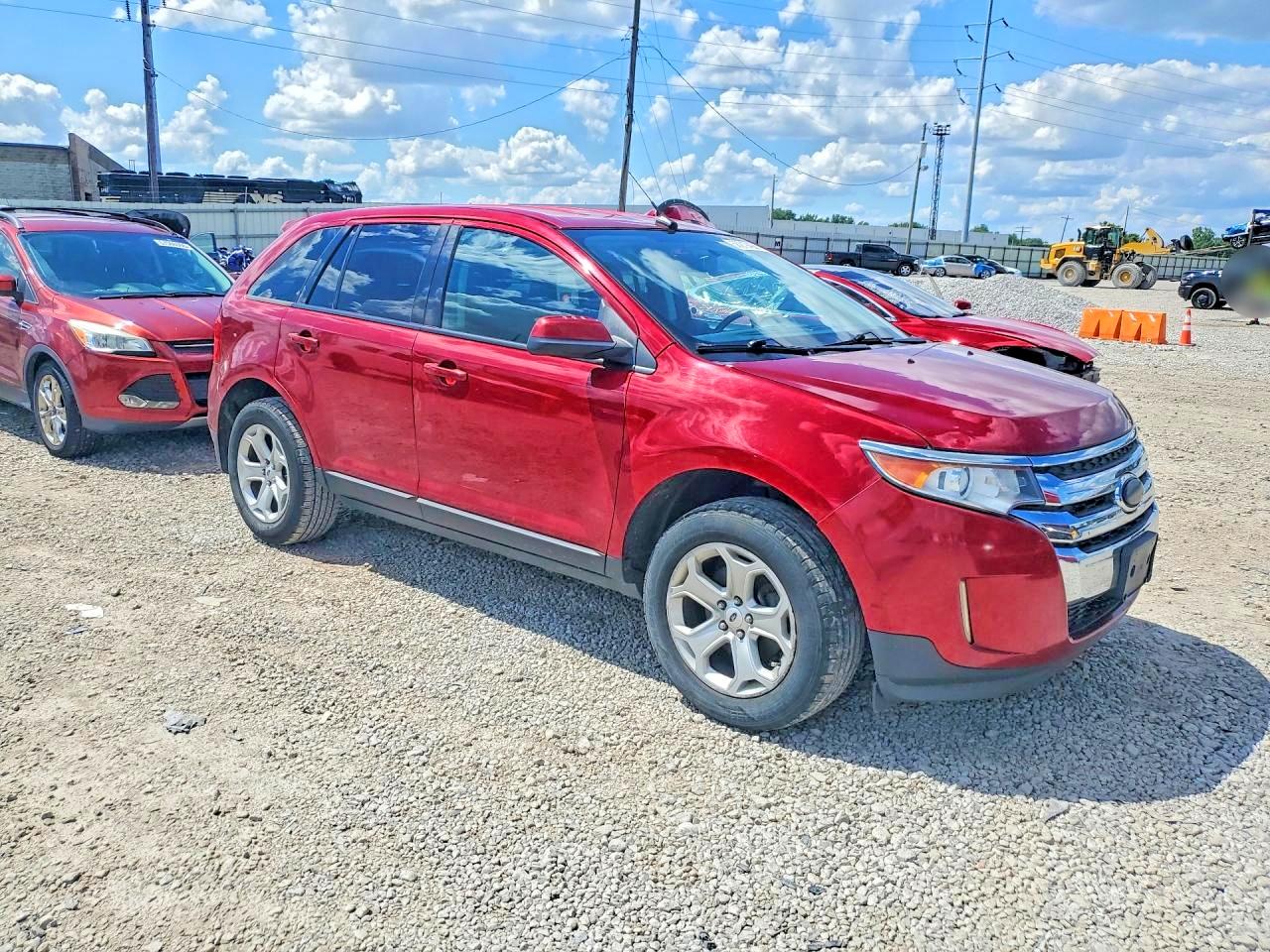 2013 Ford Edge Sel Red vin: 2FMDK3JC5DBC47407