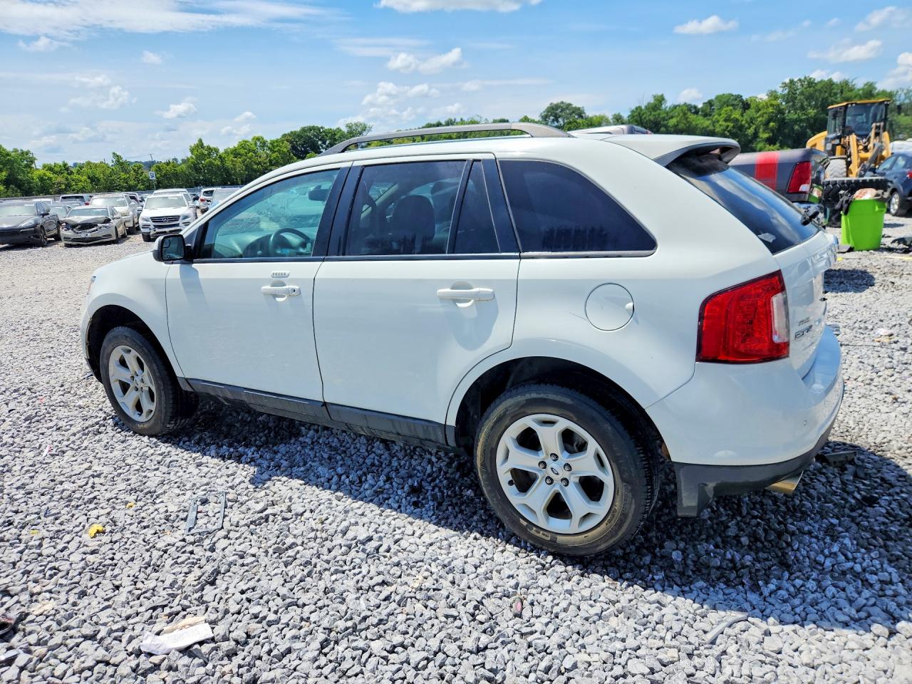 2013 Ford Edge Sel White vin: 2FMDK3JC5DBC48394