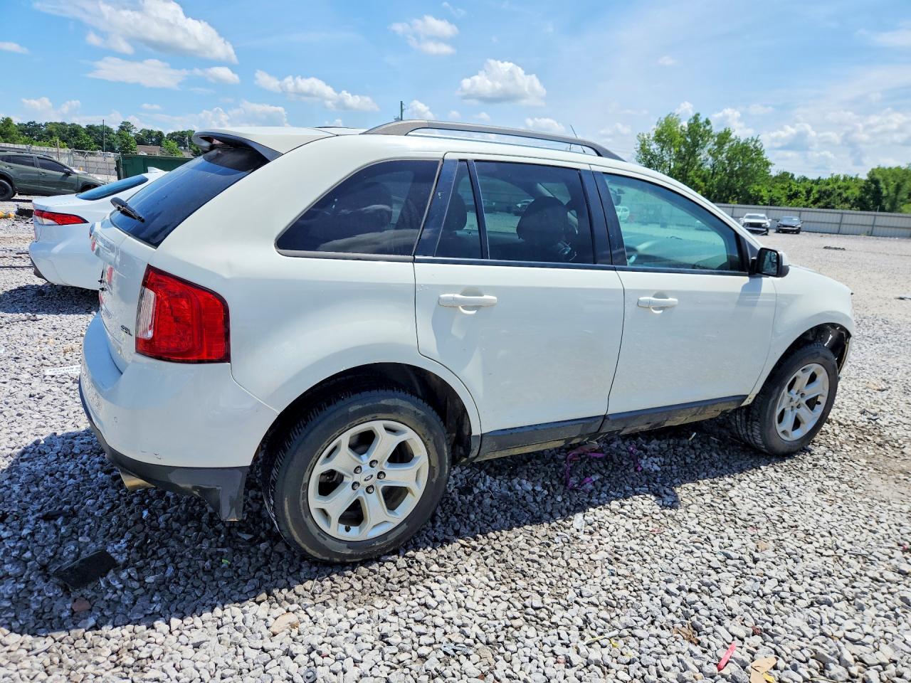 2013 Ford Edge Sel White vin: 2FMDK3JC5DBC48394