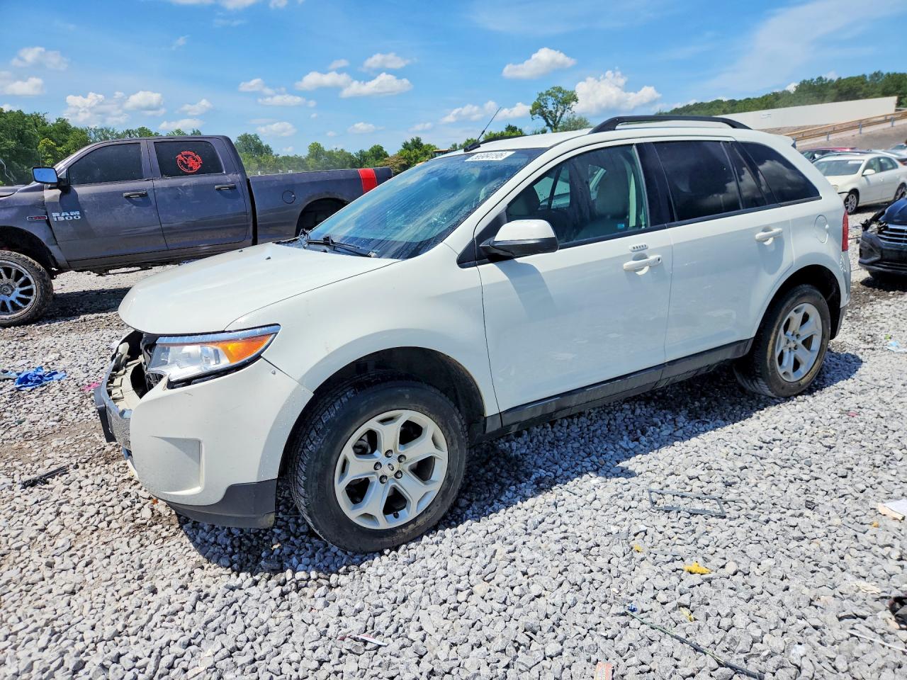 2013 Ford Edge Sel White vin: 2FMDK3JC5DBC48394