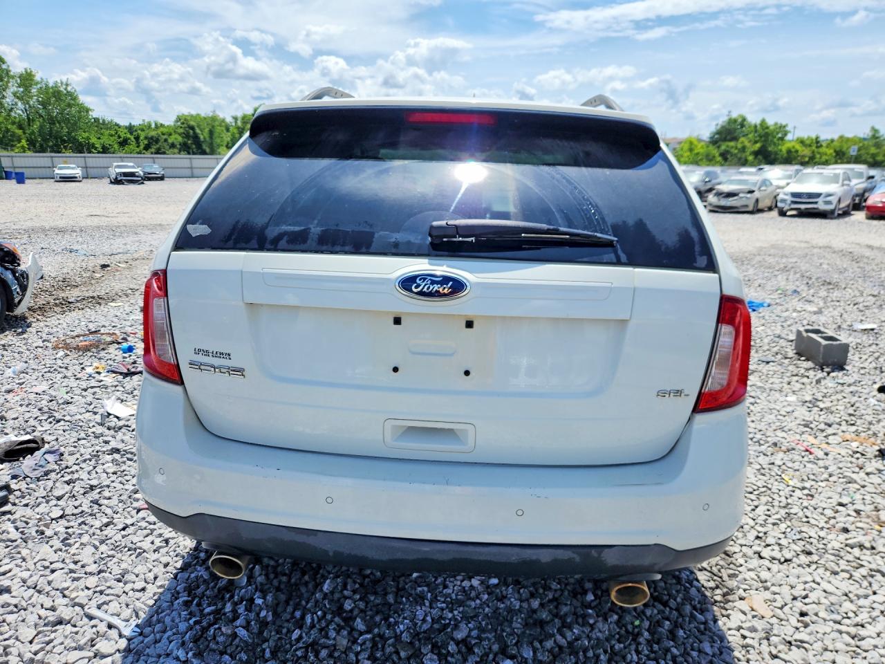 2013 Ford Edge Sel White vin: 2FMDK3JC5DBC48394