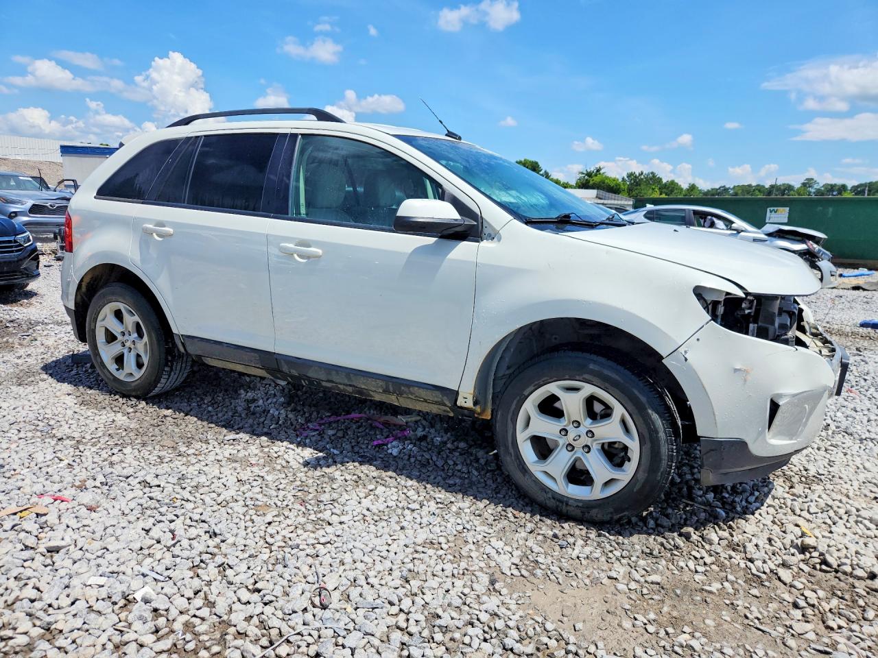 2013 Ford Edge Sel White vin: 2FMDK3JC5DBC48394