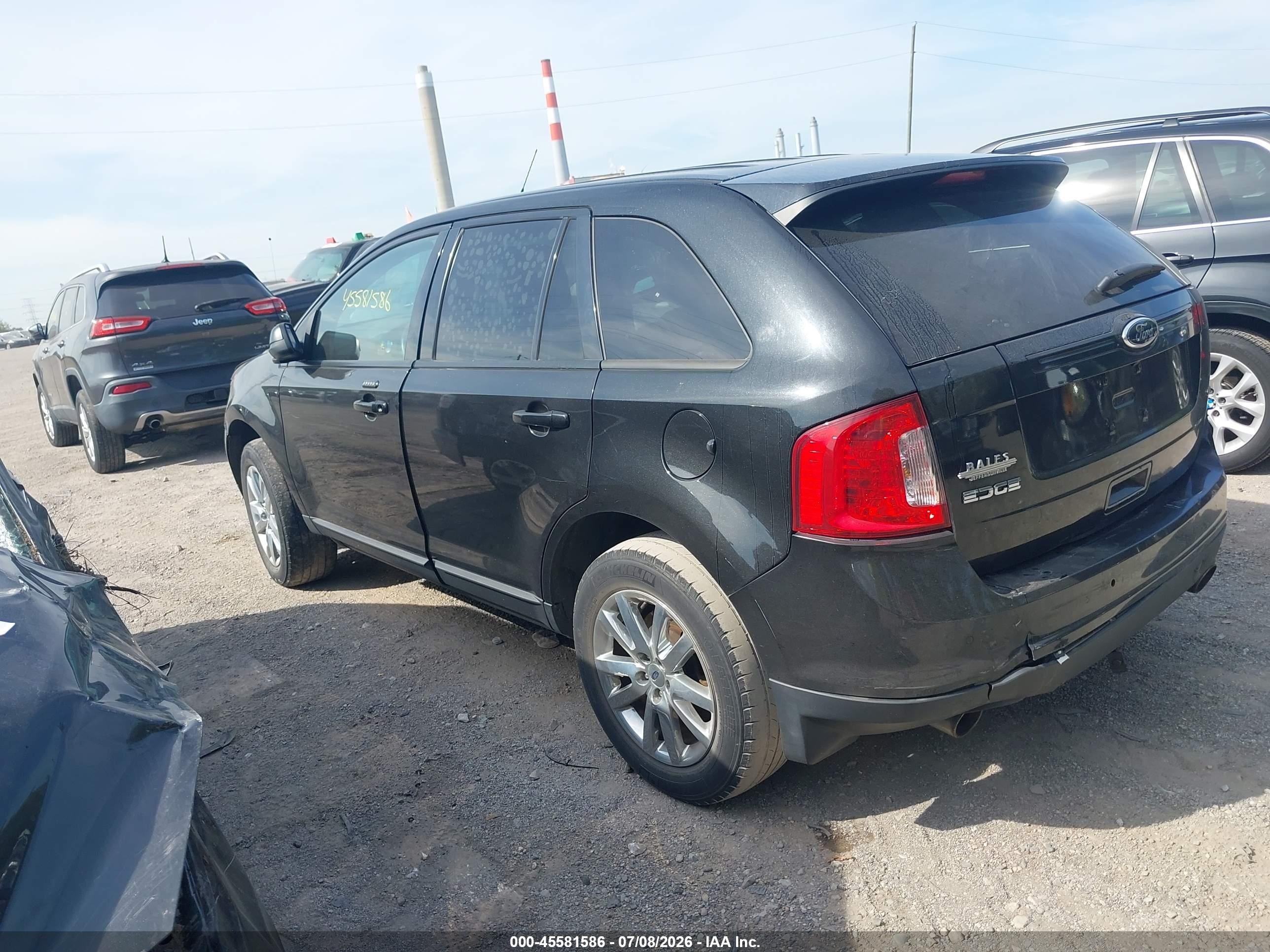 2013 Ford Edge Sel Black vin: 2FMDK3JC5DBC65387