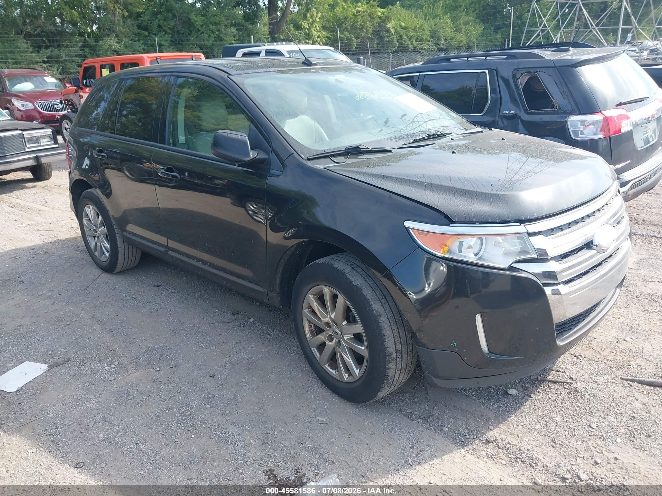 2013 Ford Edge Sel Black vin: 2FMDK3JC5DBC65387