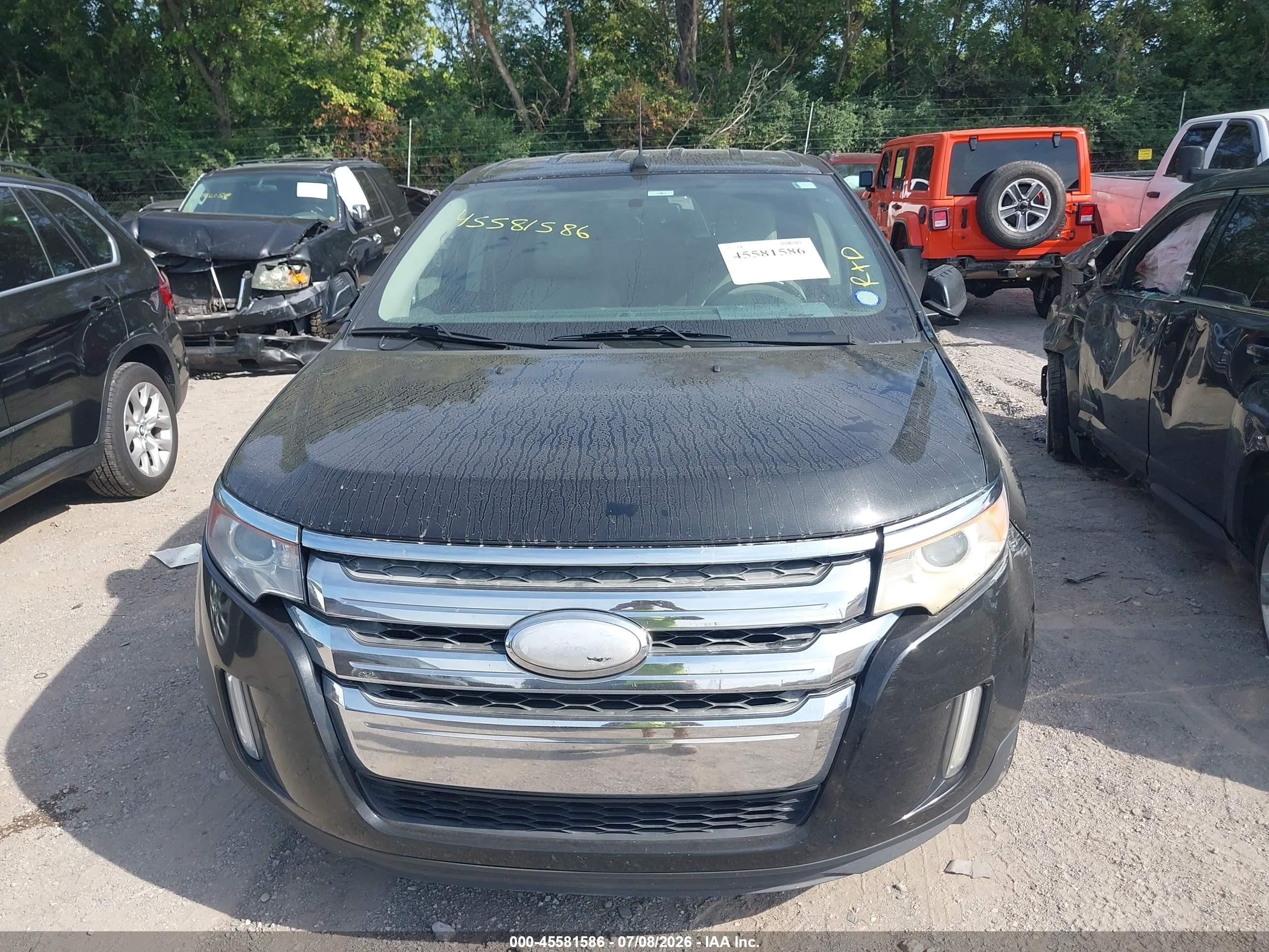 2013 Ford Edge Sel Black vin: 2FMDK3JC5DBC65387