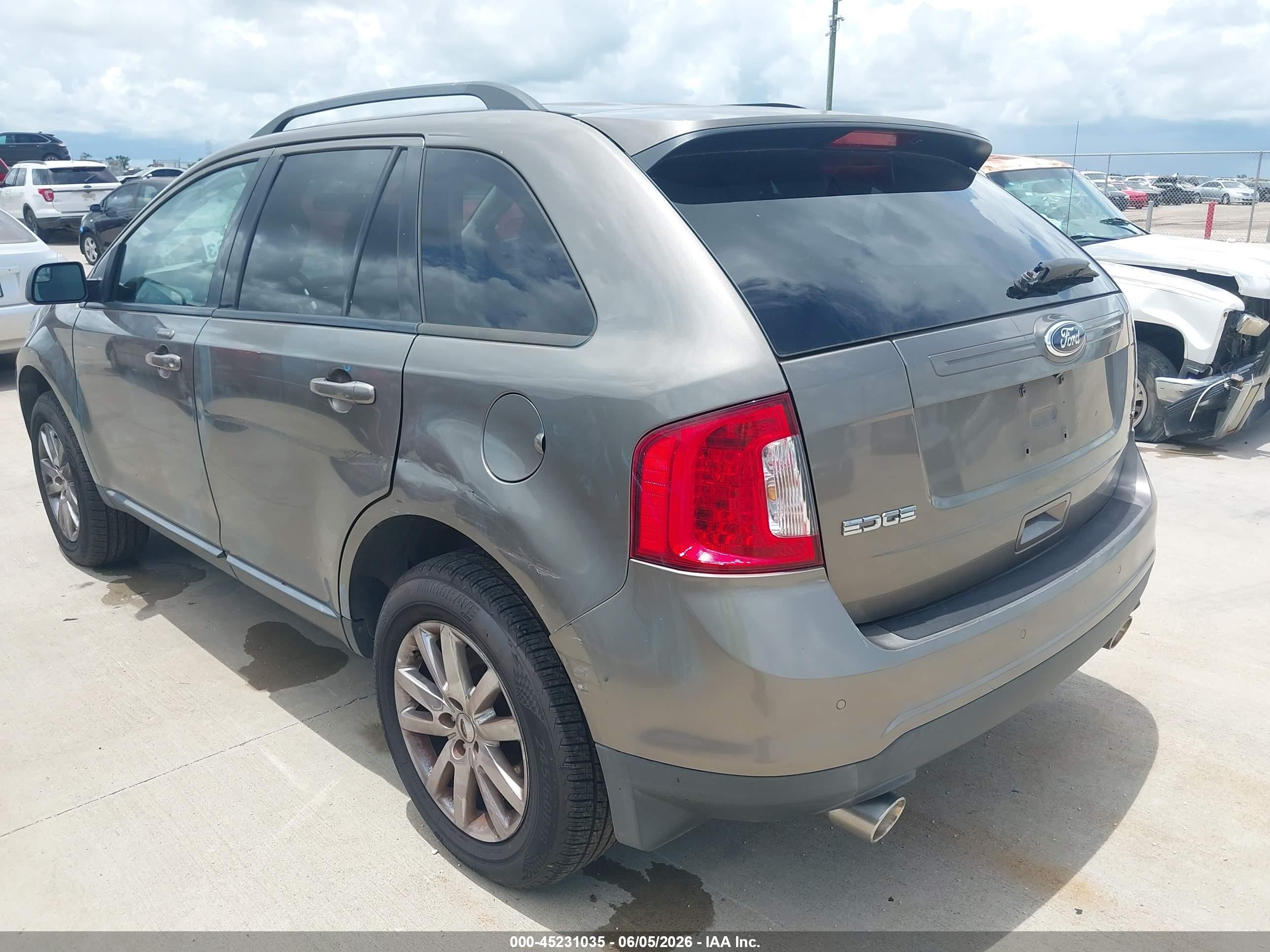 2013 Ford Edge Sel Gray vin: 2FMDK3JC5DBC73957