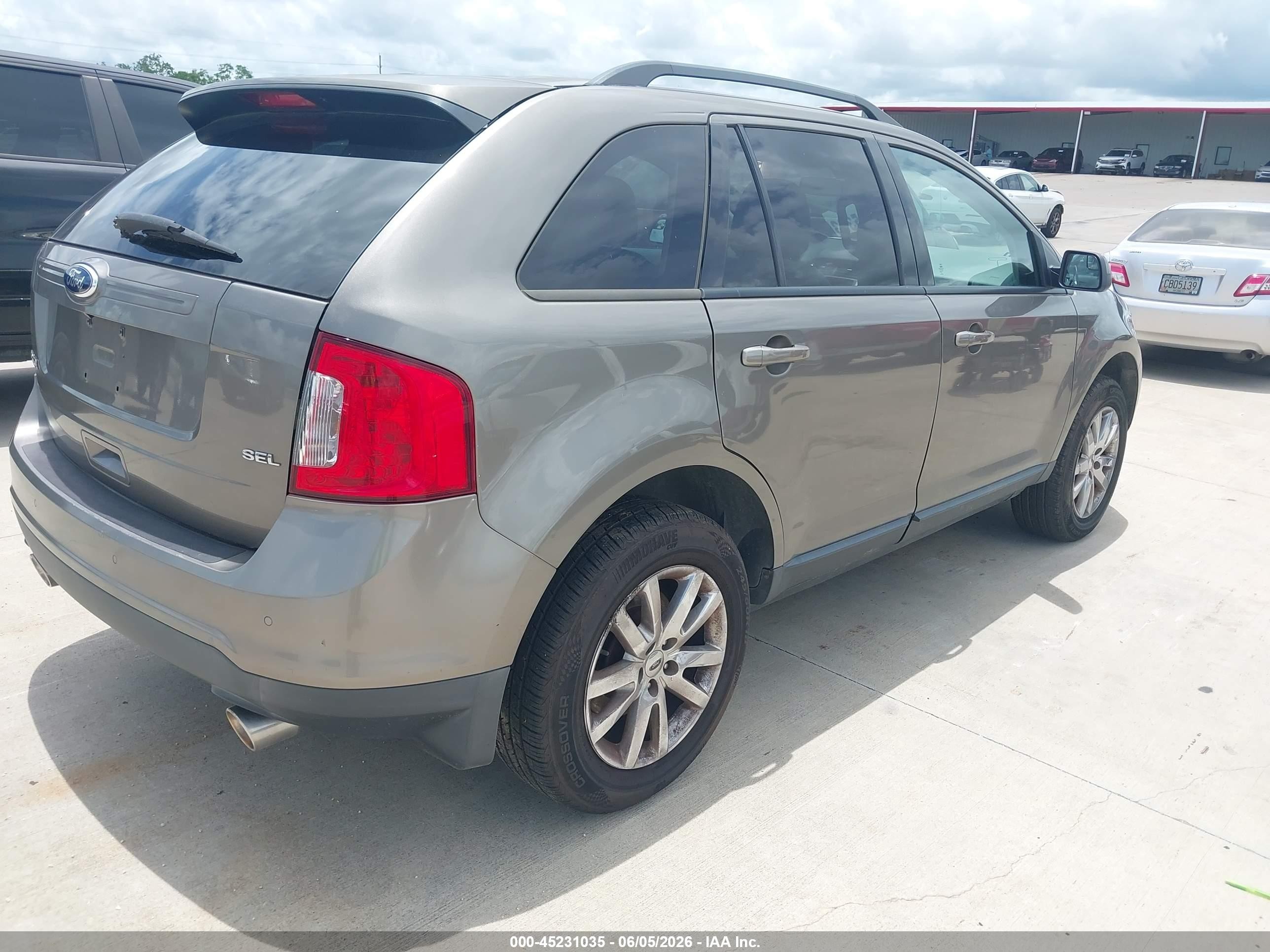 2013 Ford Edge Sel Gray vin: 2FMDK3JC5DBC73957