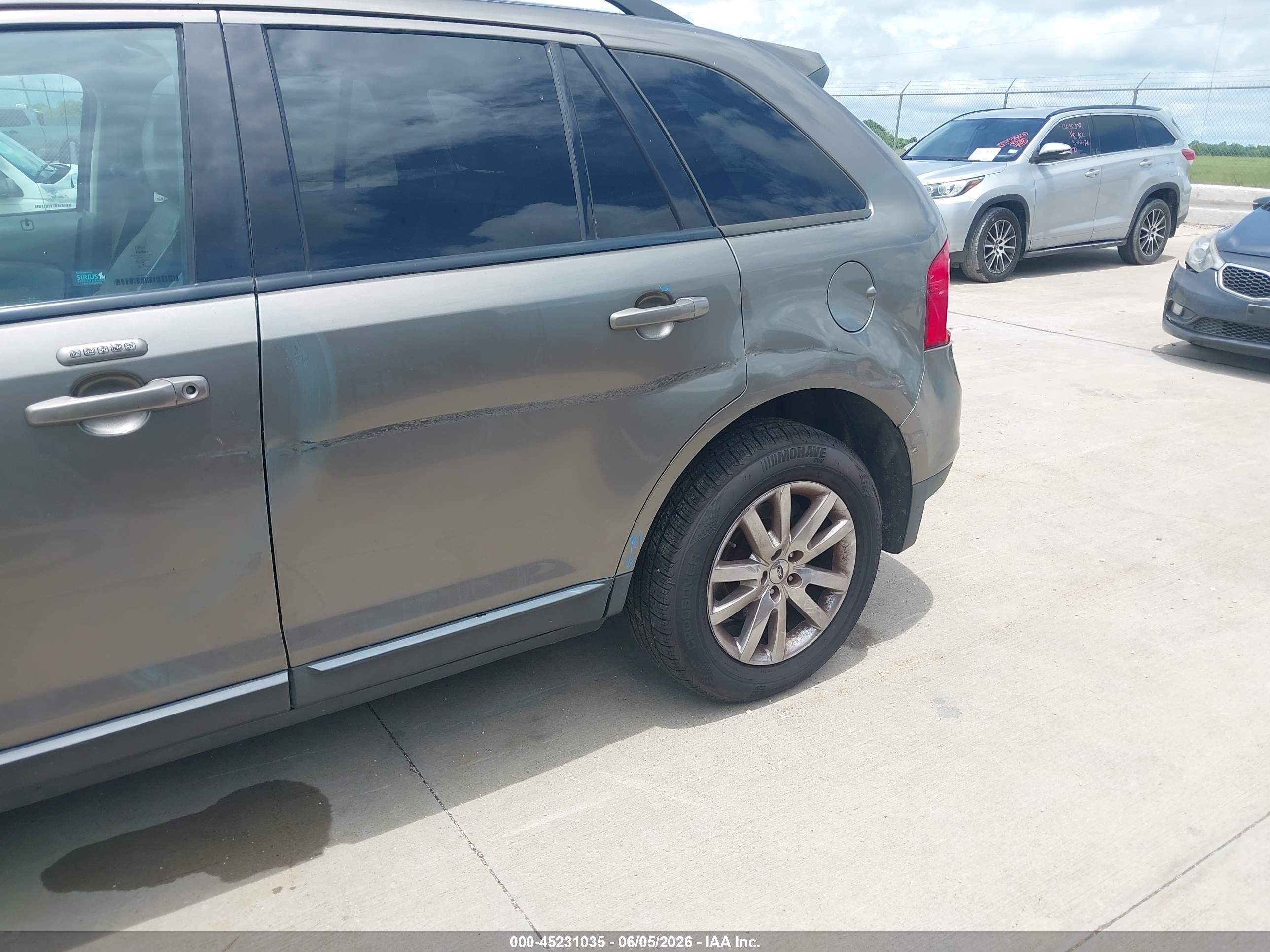 2013 Ford Edge Sel Gray vin: 2FMDK3JC5DBC73957