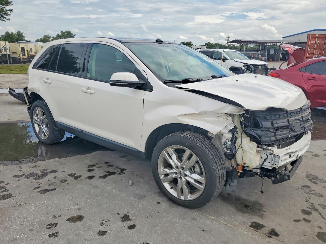 2013 Ford Edge Sel Белый vin: 2FMDK3JC5DBC77023