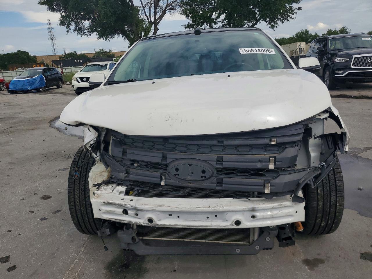 2013 Ford Edge Sel Белый vin: 2FMDK3JC5DBC77023