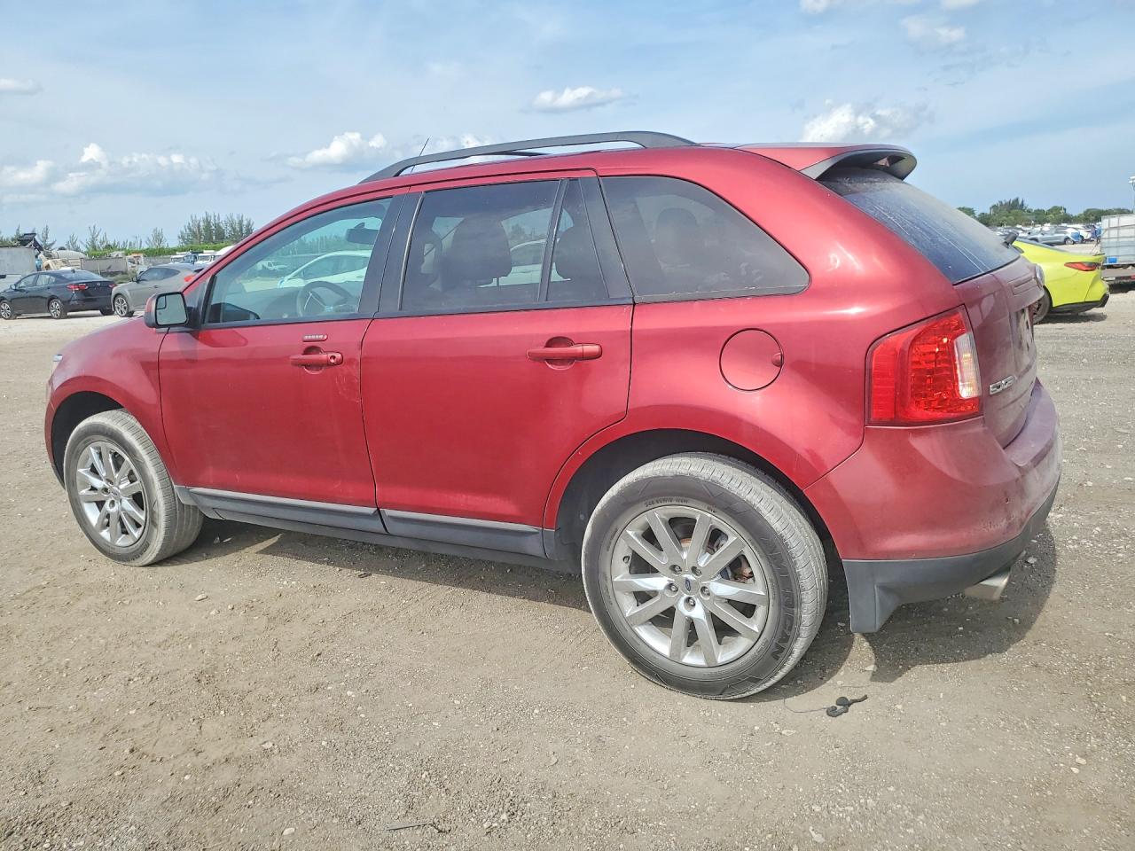 2013 Ford Edge Sel Burgundy vin: 2FMDK3JC5DBE22495