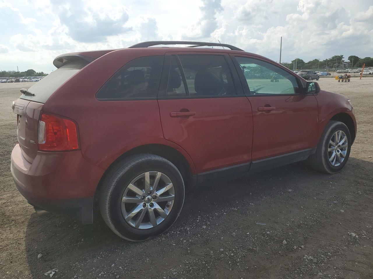 2013 Ford Edge Sel Burgundy vin: 2FMDK3JC5DBE22495