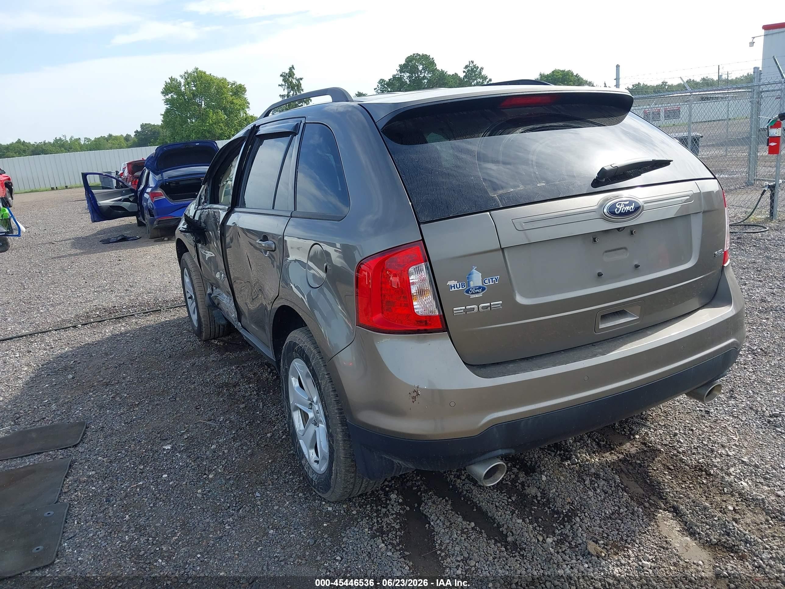 2014 Ford Edge Sel Gray vin: 2FMDK3JC5EBA02396