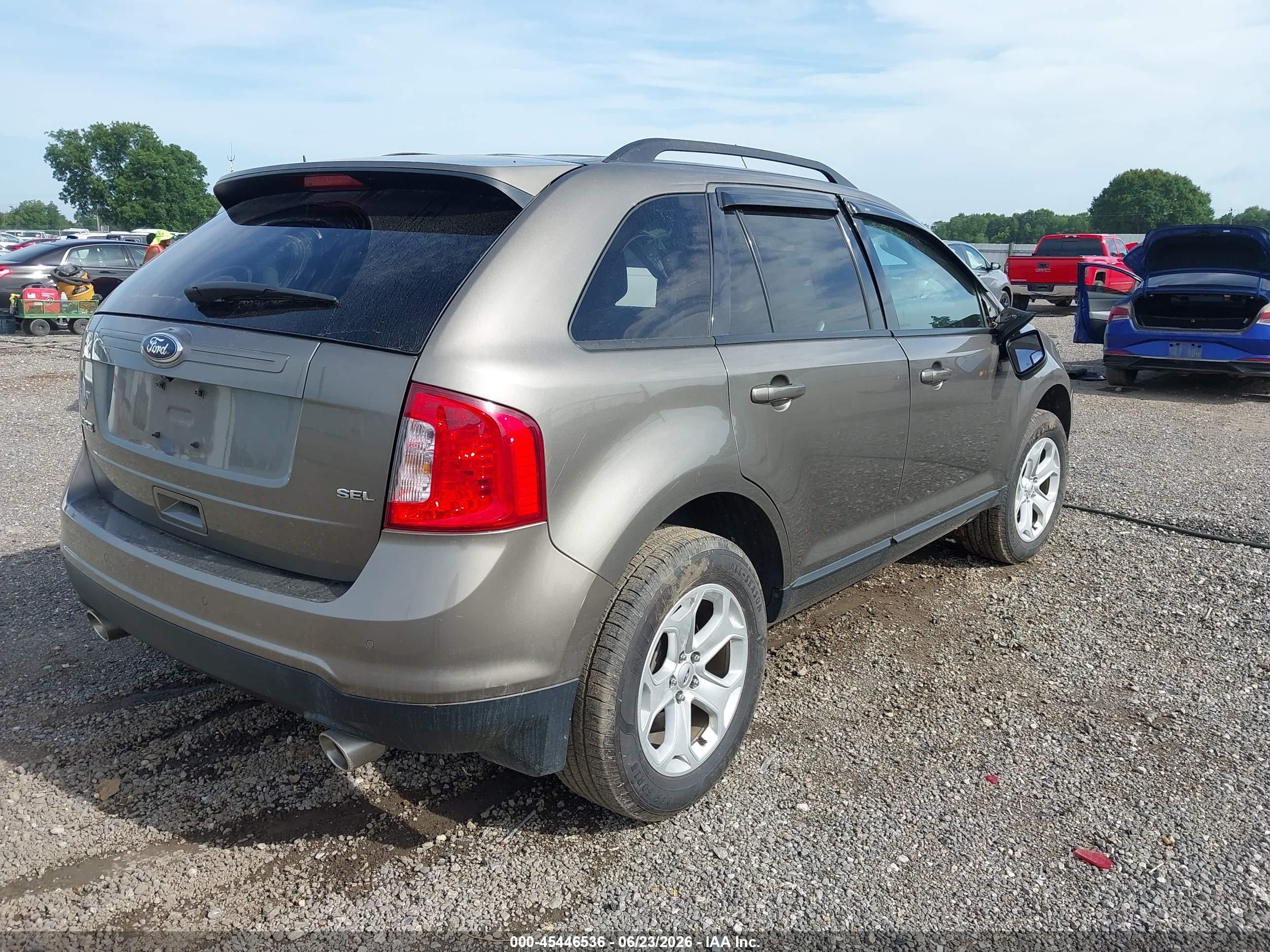 2014 Ford Edge Sel Gray vin: 2FMDK3JC5EBA02396