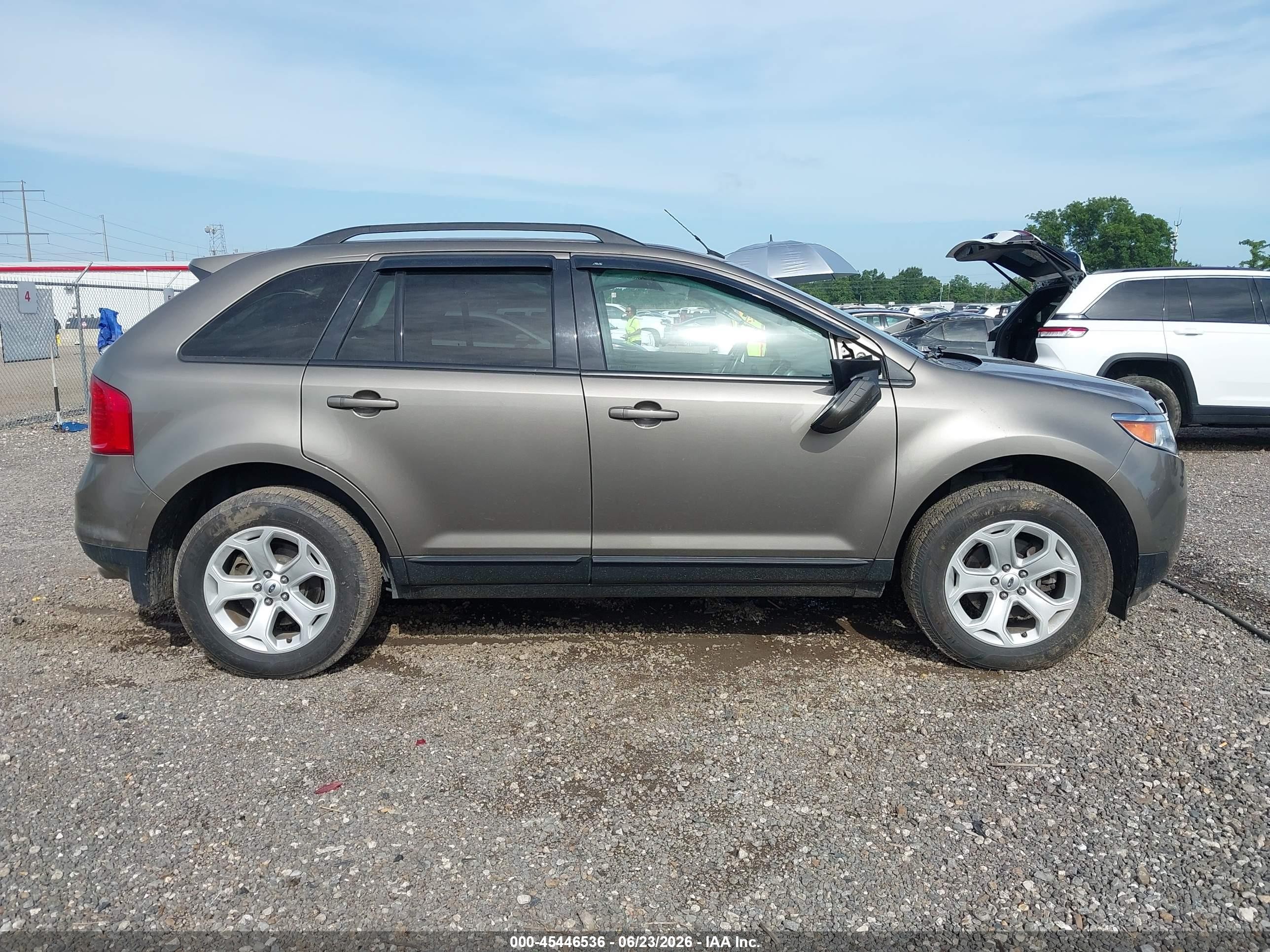 2014 Ford Edge Sel Gray vin: 2FMDK3JC5EBA02396