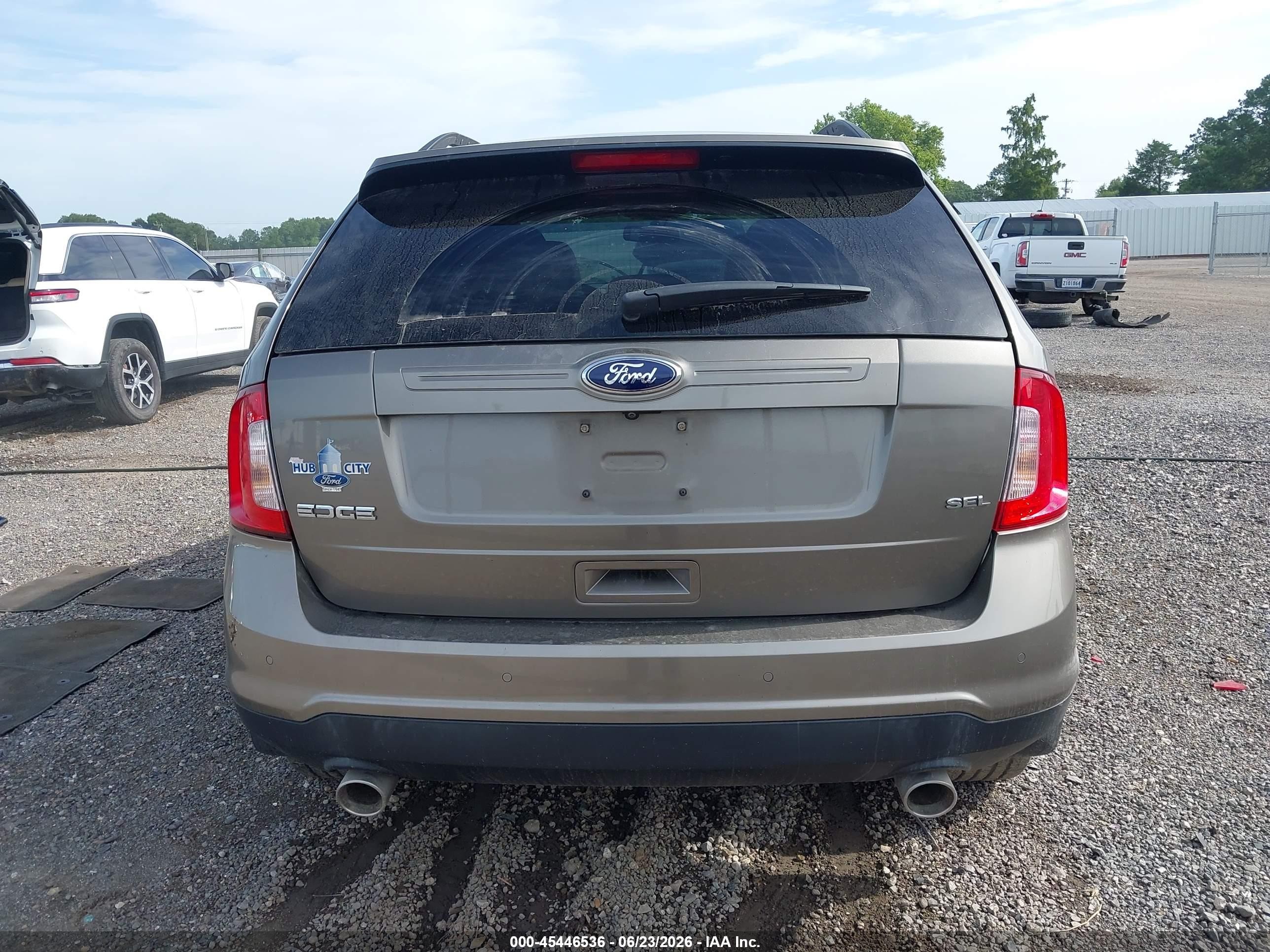 2014 Ford Edge Sel Gray vin: 2FMDK3JC5EBA02396