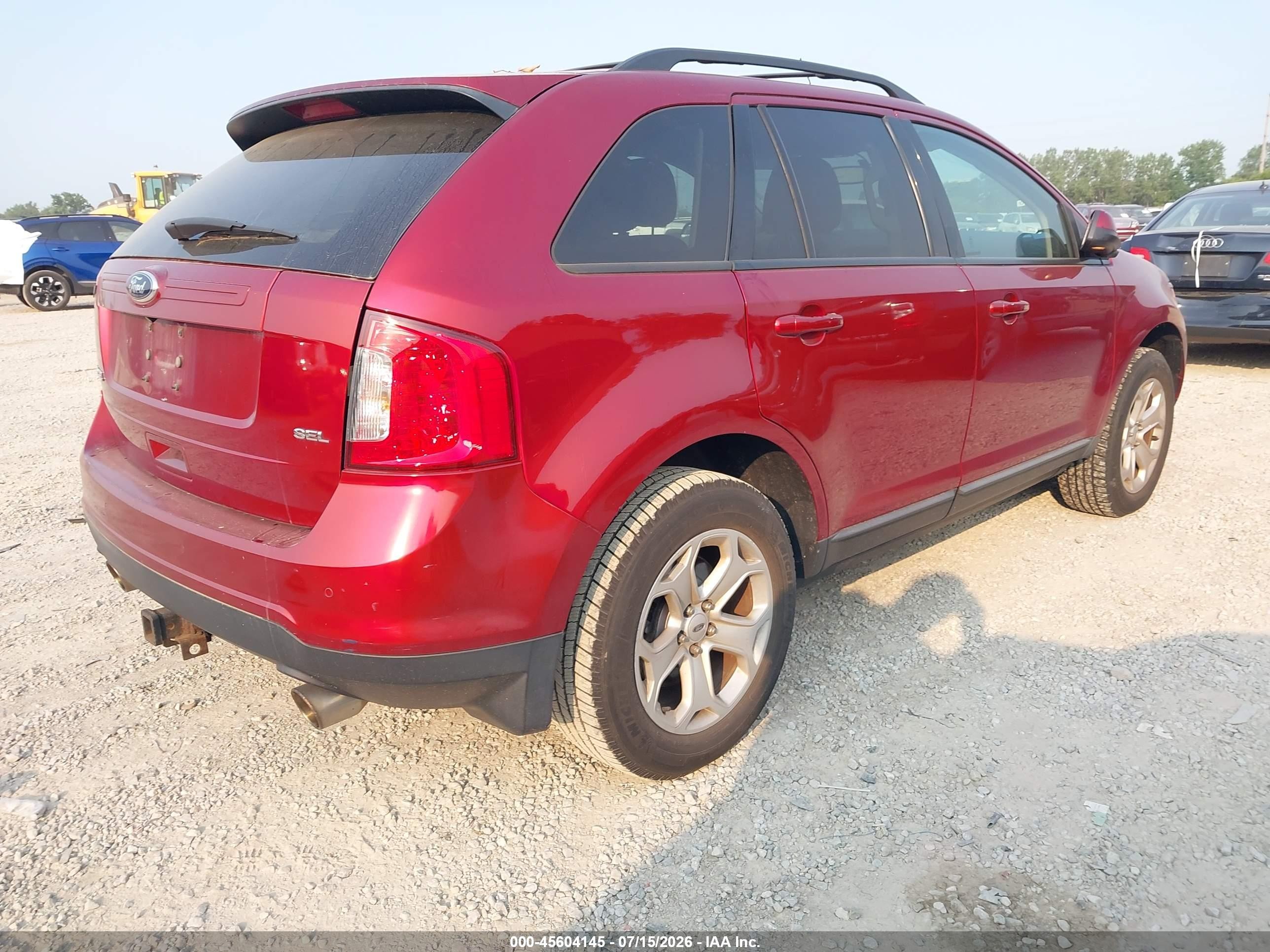 2014 Ford Edge Sel Темно-бордовый vin: 2FMDK3JC5EBA16119