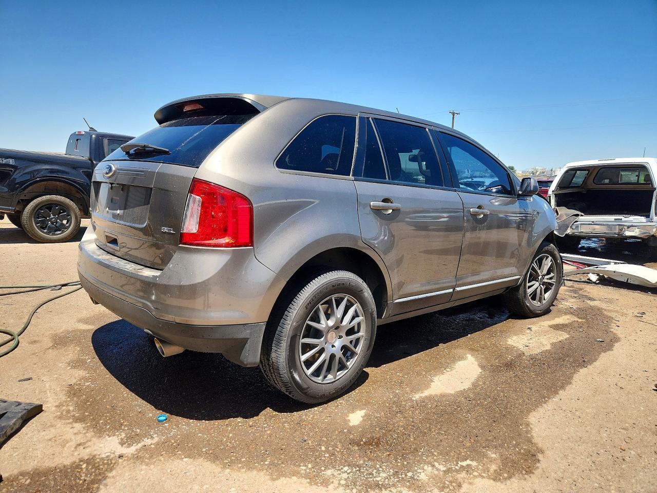 2014 Ford Edge Sel Gray vin: 2FMDK3JC5EBA37729