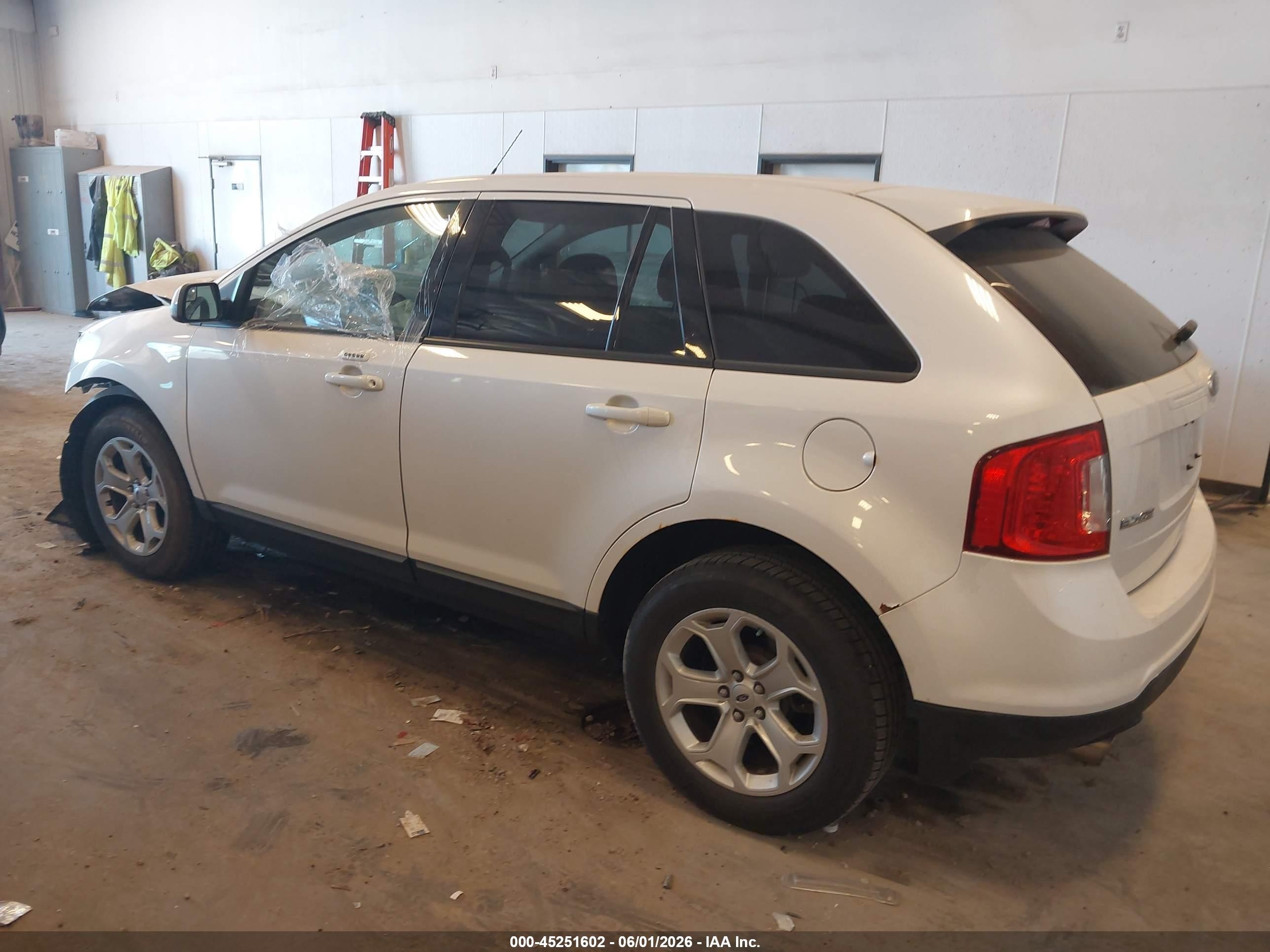 2014 Ford Edge Sel White vin: 2FMDK3JC5EBB07679