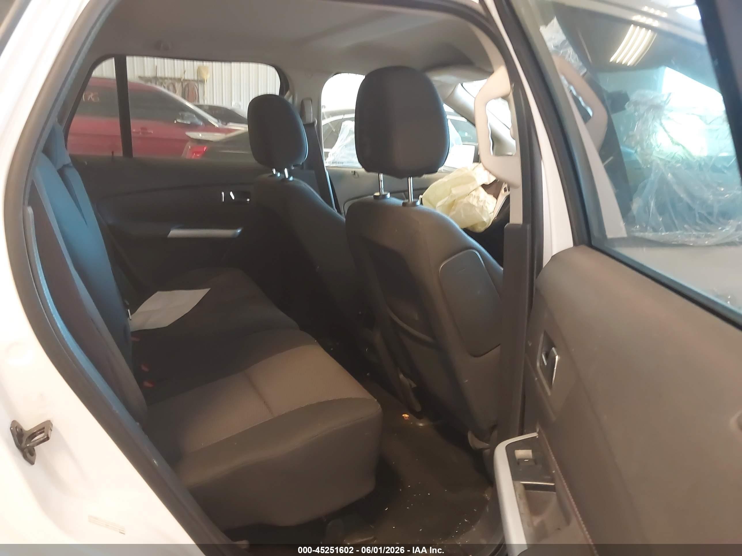 2014 Ford Edge Sel White vin: 2FMDK3JC5EBB07679
