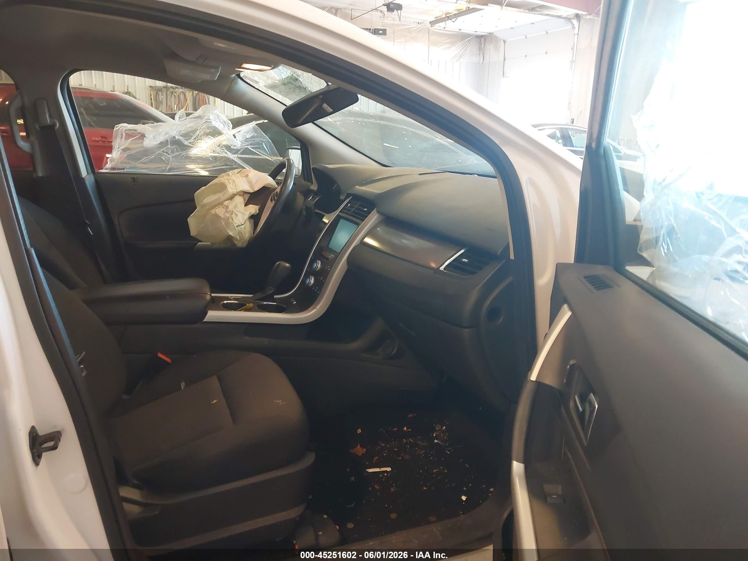 2014 Ford Edge Sel White vin: 2FMDK3JC5EBB07679