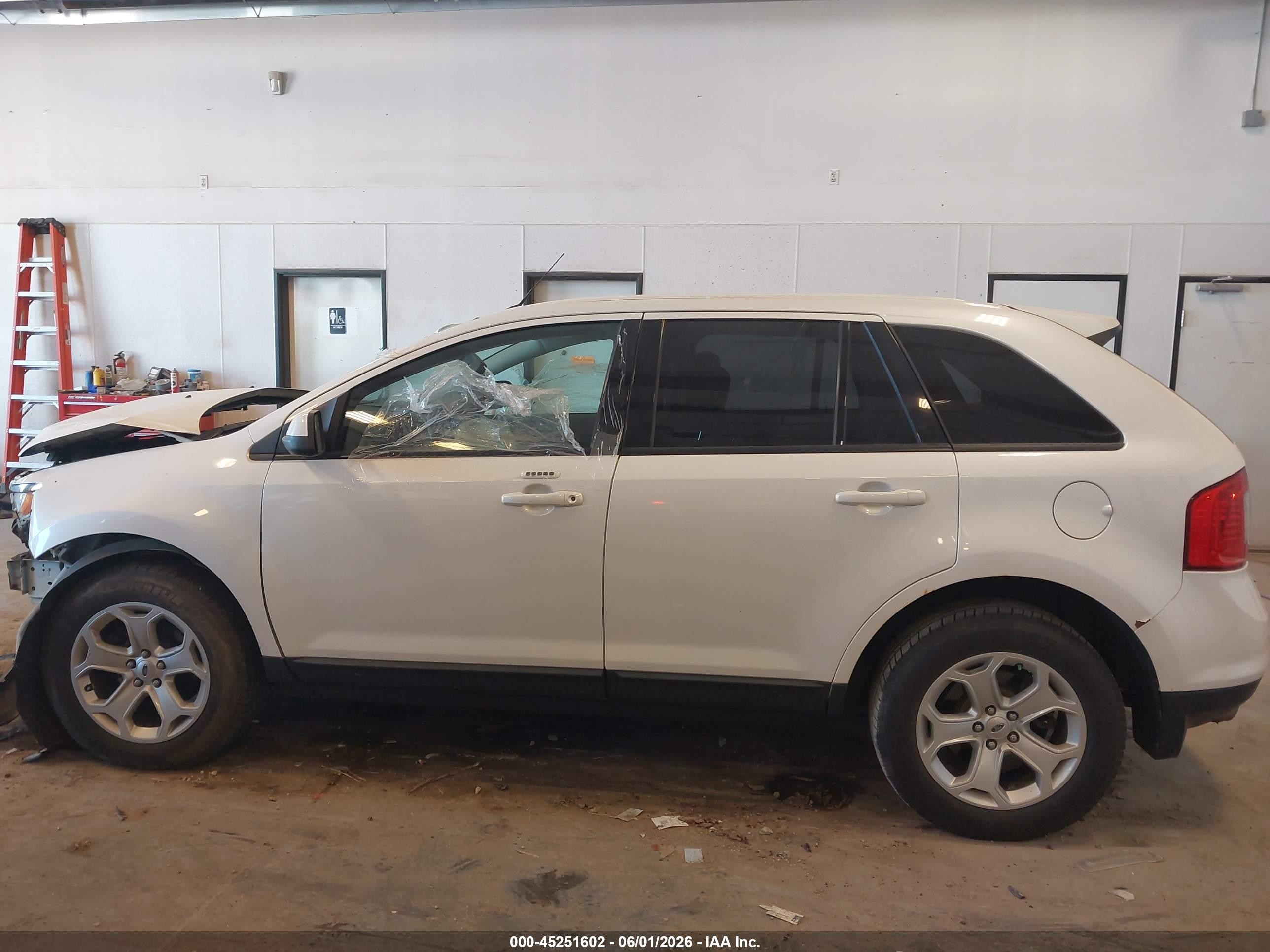 2014 Ford Edge Sel White vin: 2FMDK3JC5EBB07679
