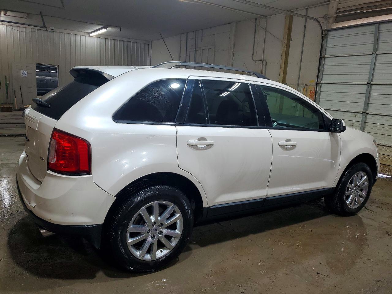 2014 Ford Edge Sel White vin: 2FMDK3JC5EBB30850